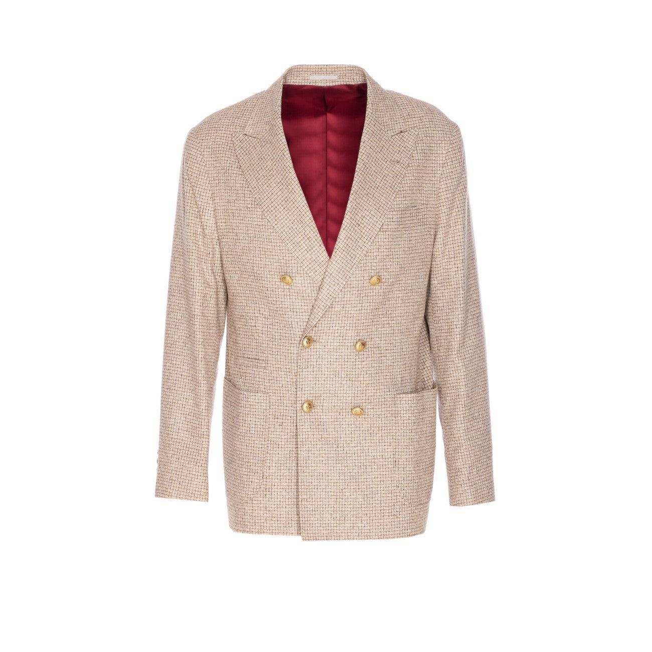Brunello Cucinelli Men Double-Breasted Blazer - 1