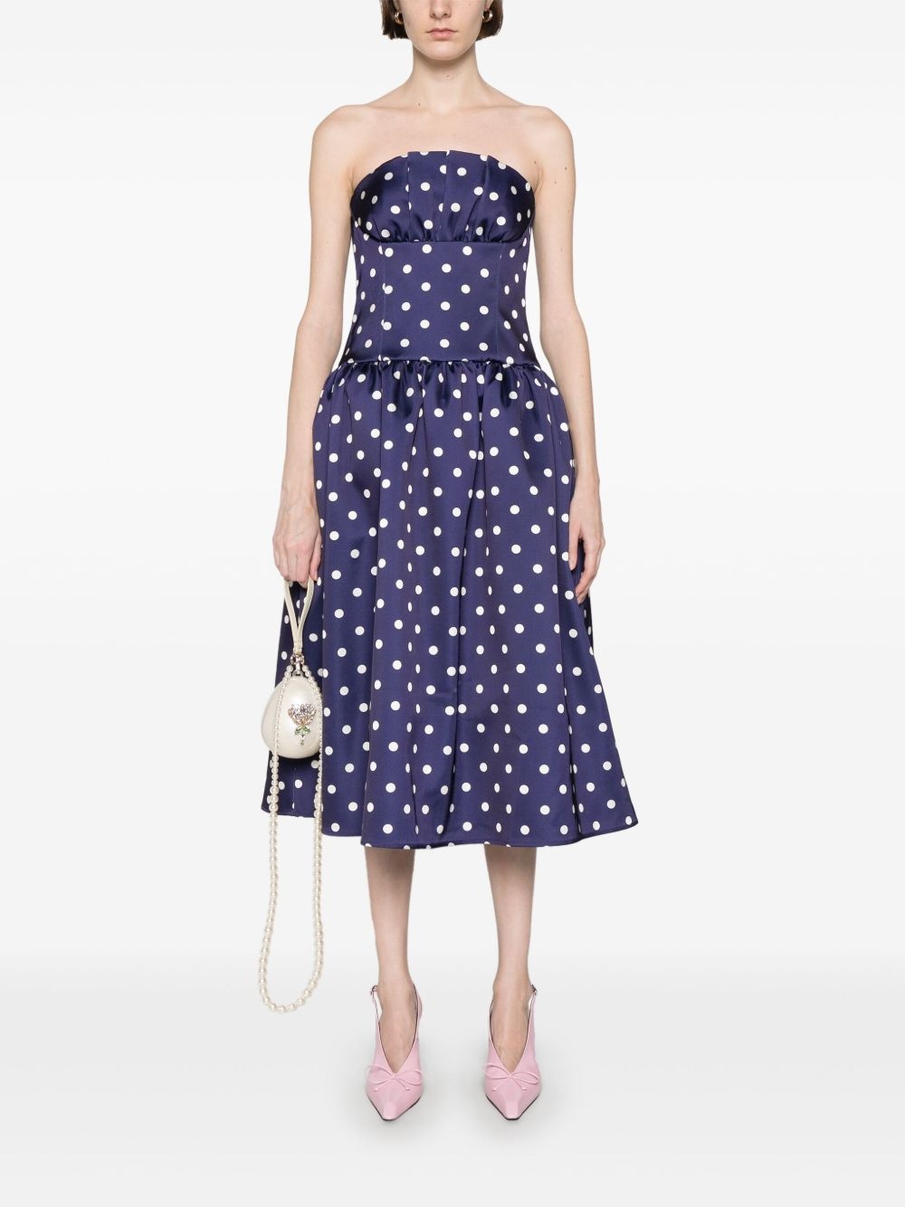 polka-dot midi dress - 2