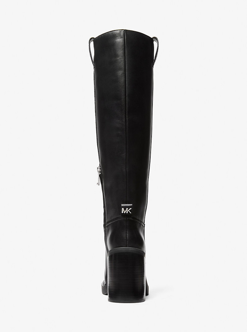 Houston Leather Block Heel Boot 3