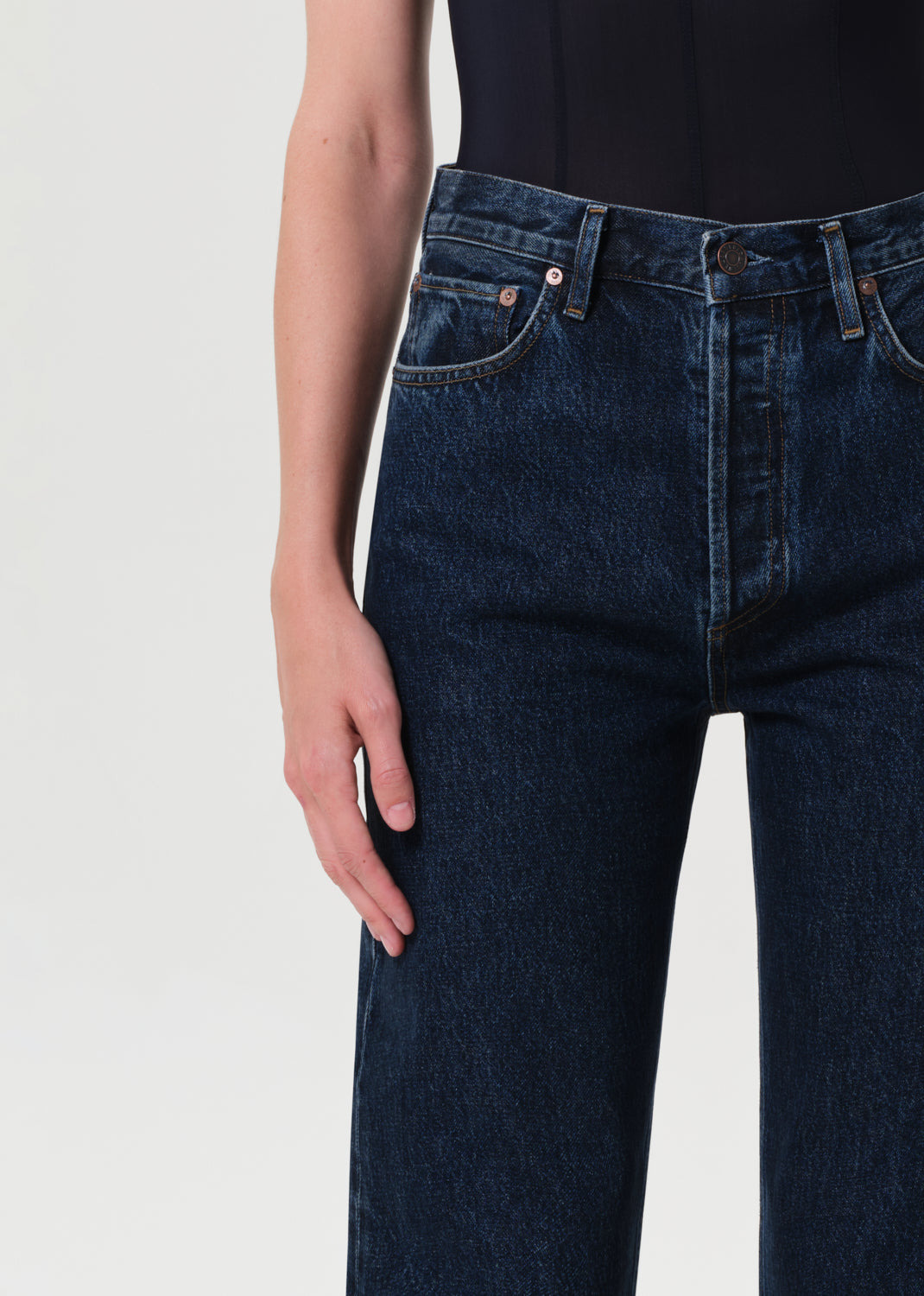 90'S PINCH WAIST HIGH RISE STRAIGHT LONG IN PENDULUM - 5