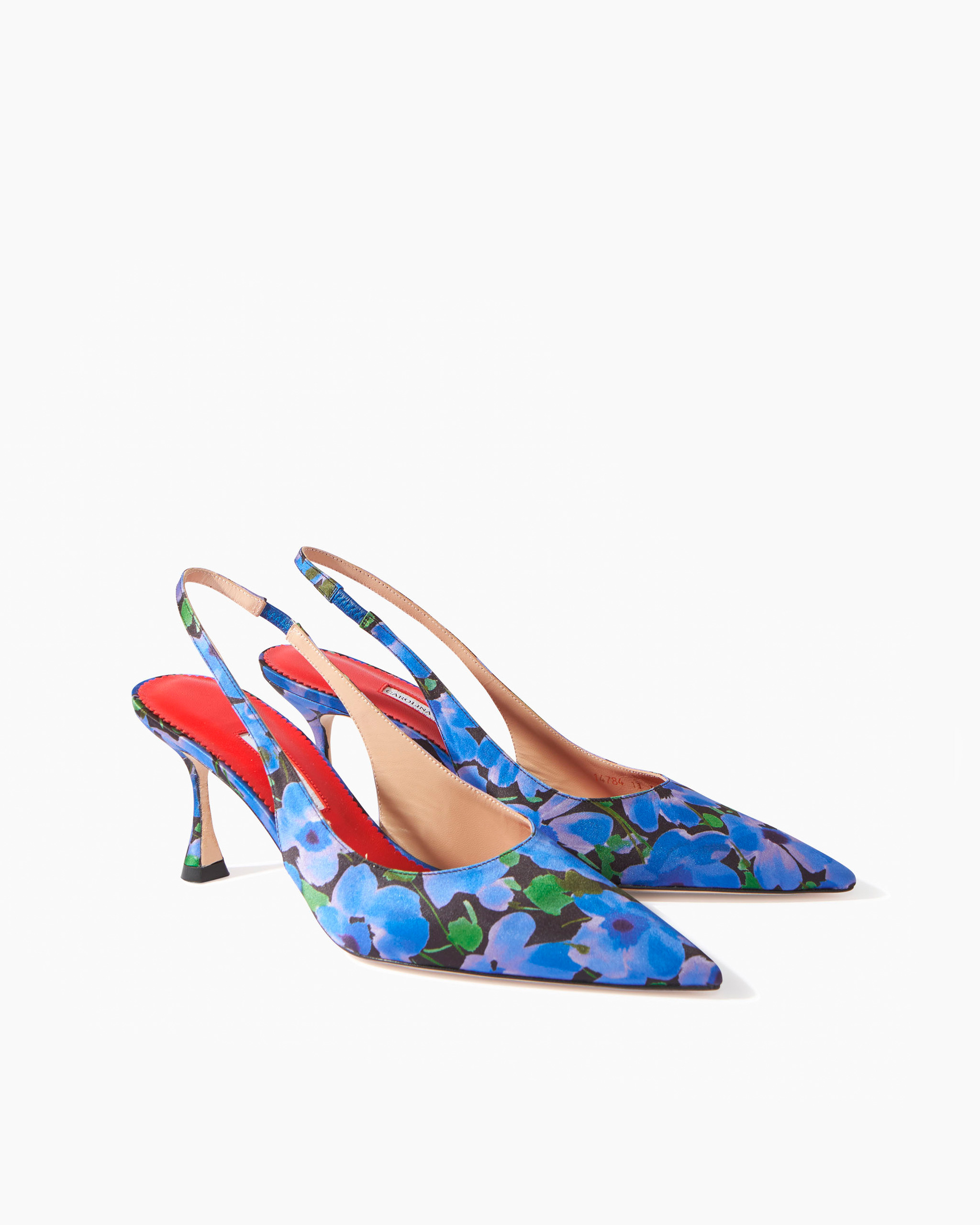 Kitten Heel in Printed Fabric - 2