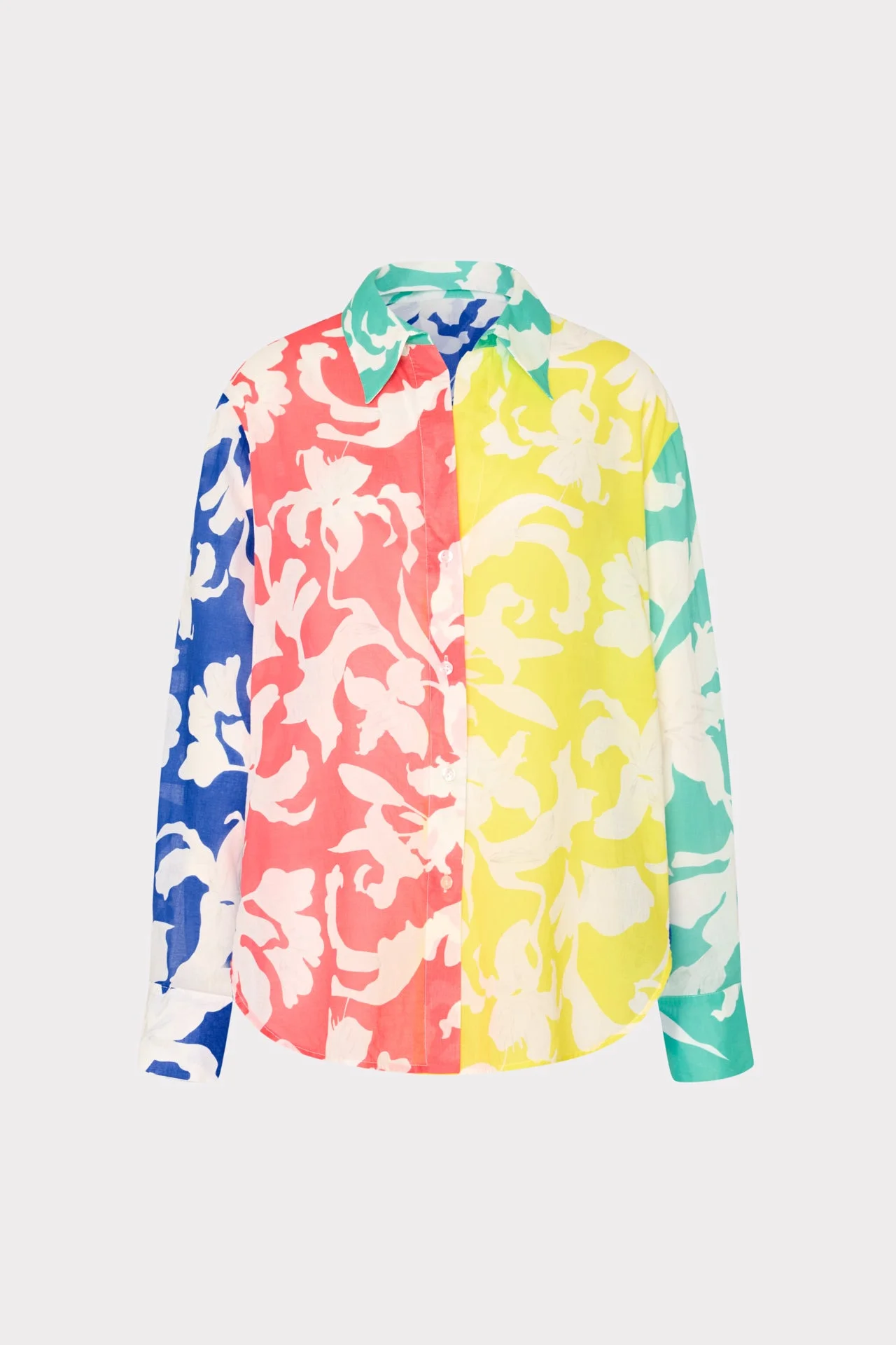 Lily Silhouette Cotton Voile Button Down - 1