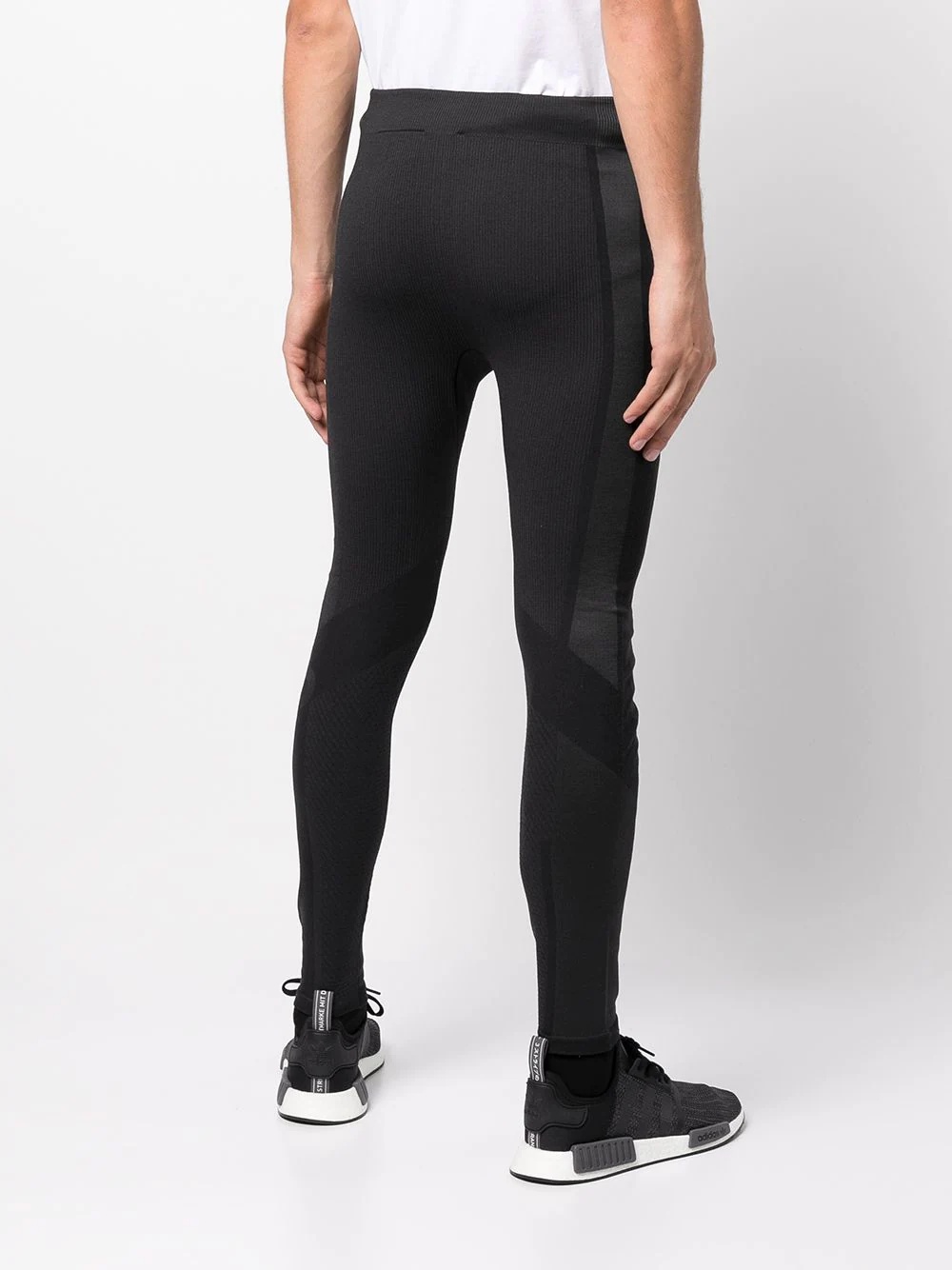 panelled logo-print running tights - 4