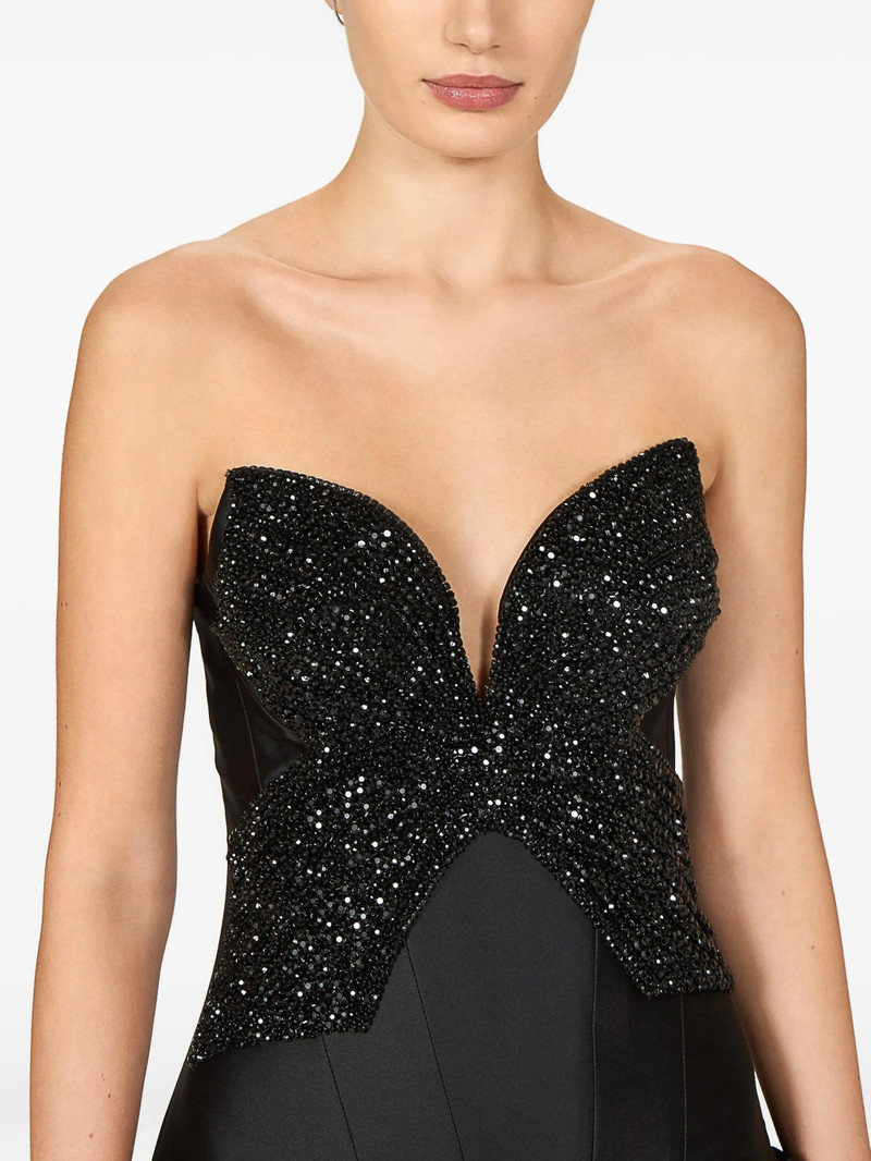 Costarellos Thara Crystal-appliqué High-low Asymmetric Dress 3
