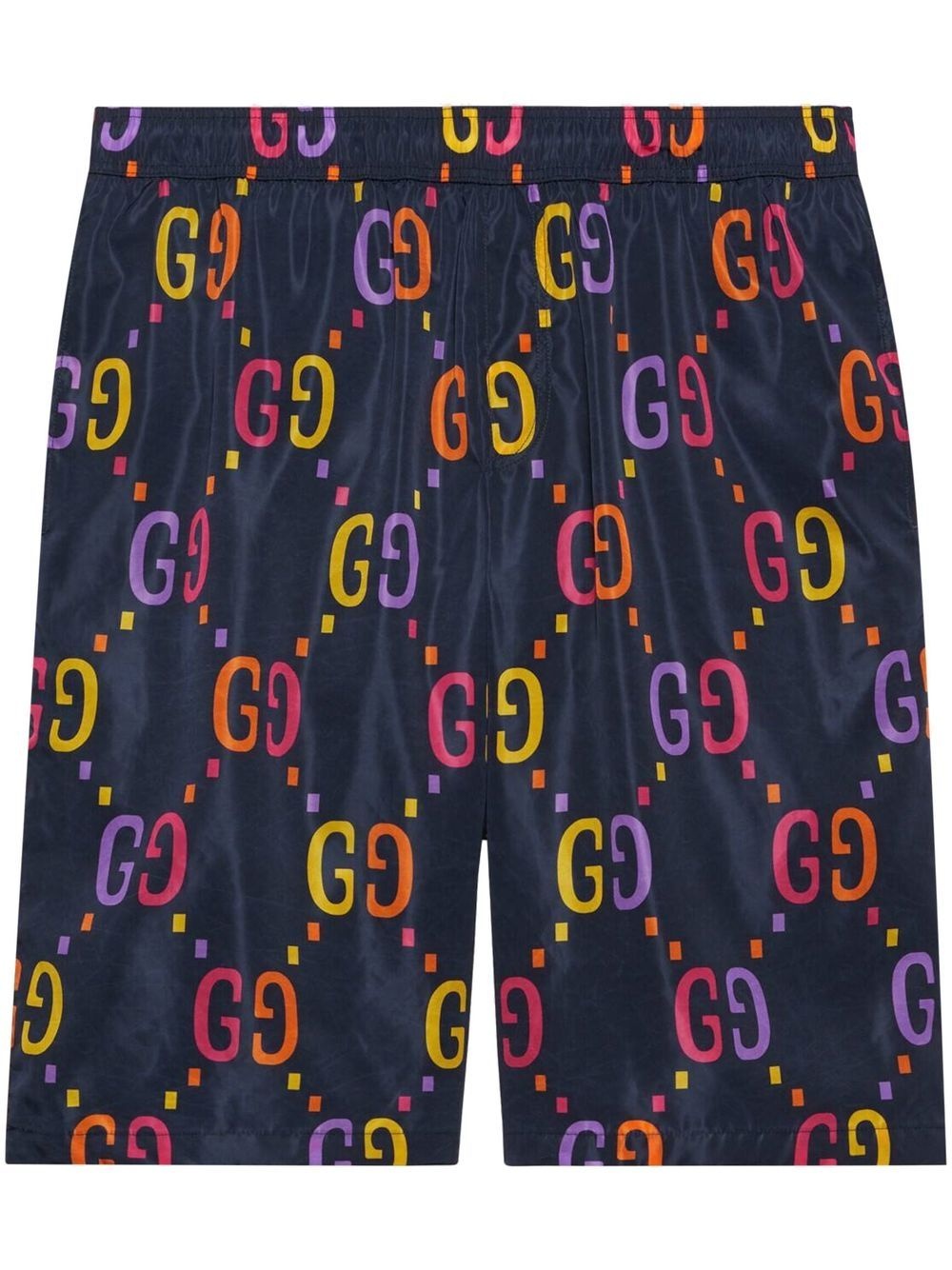 monogram-print swim shorts - 1