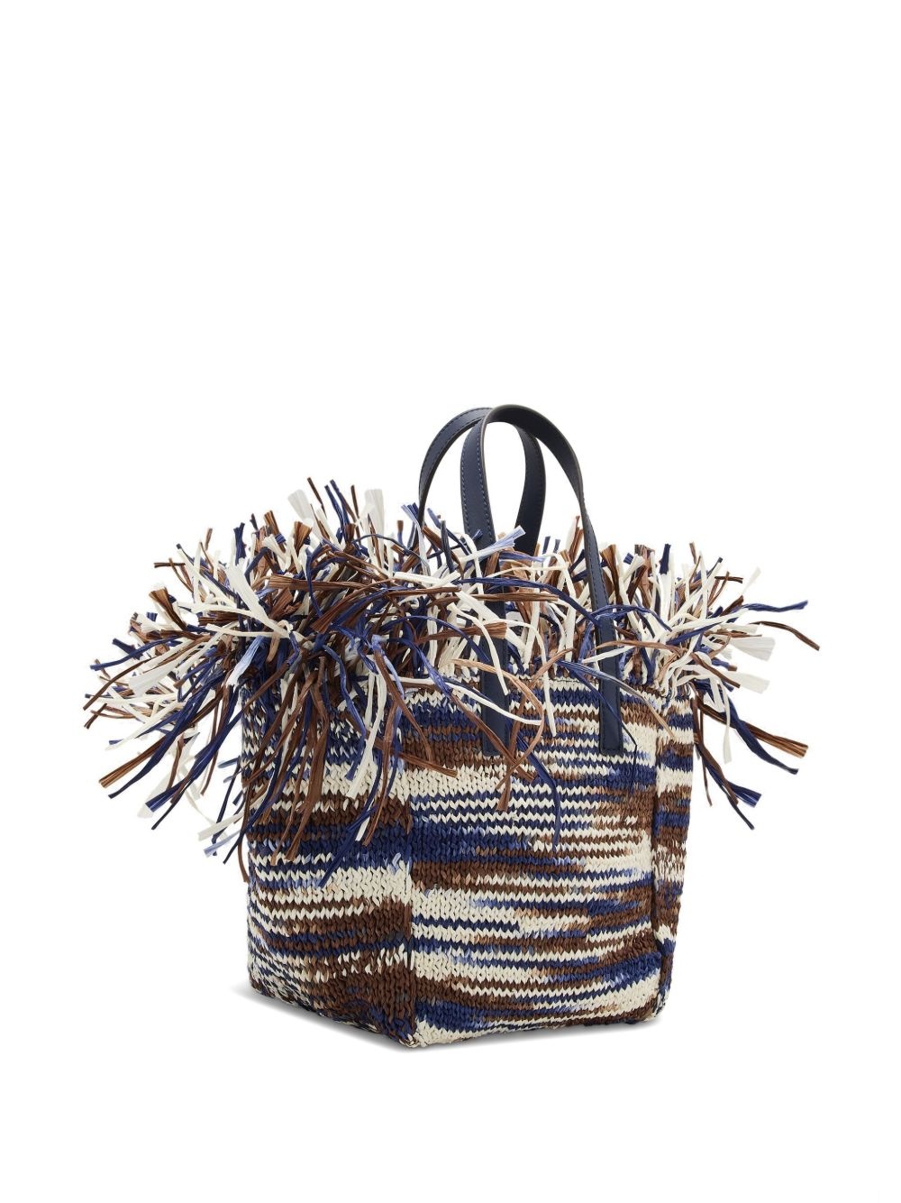 striped tote bag - 2