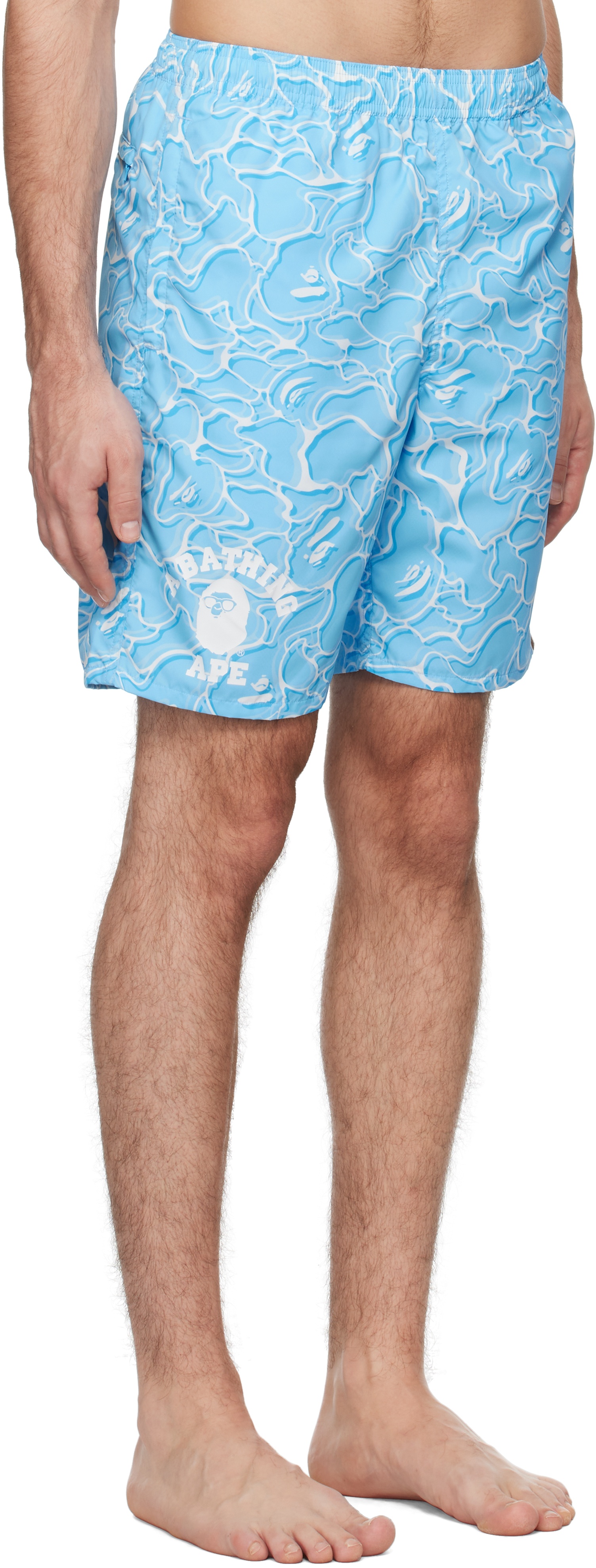 Blue ABC Sea Surface Camo Shorts - 2