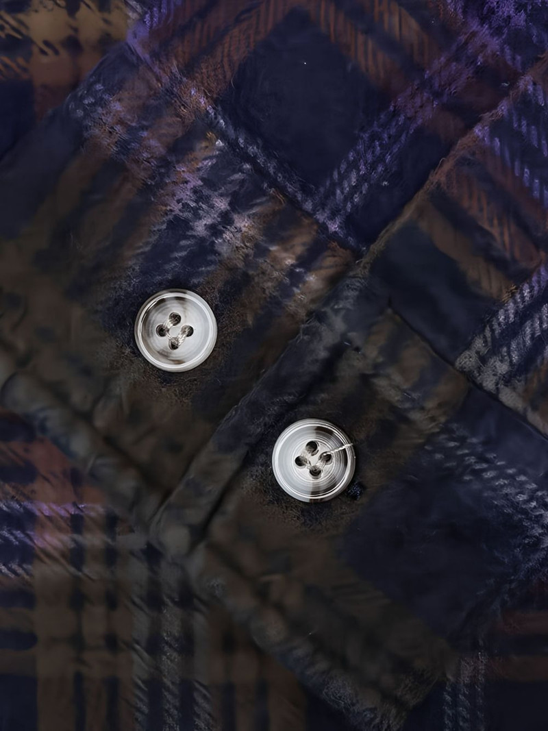 ribbon-detail plaid shirt 3