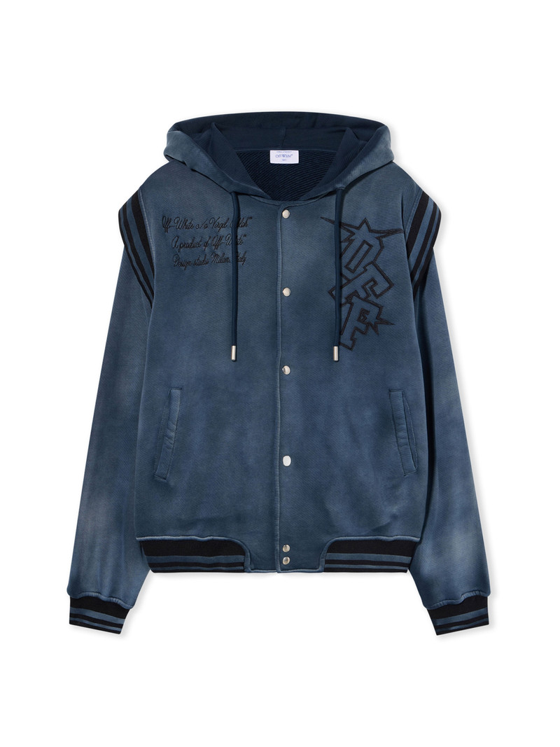 Off-White Arrow Fleece Varsity Hoodie outlook