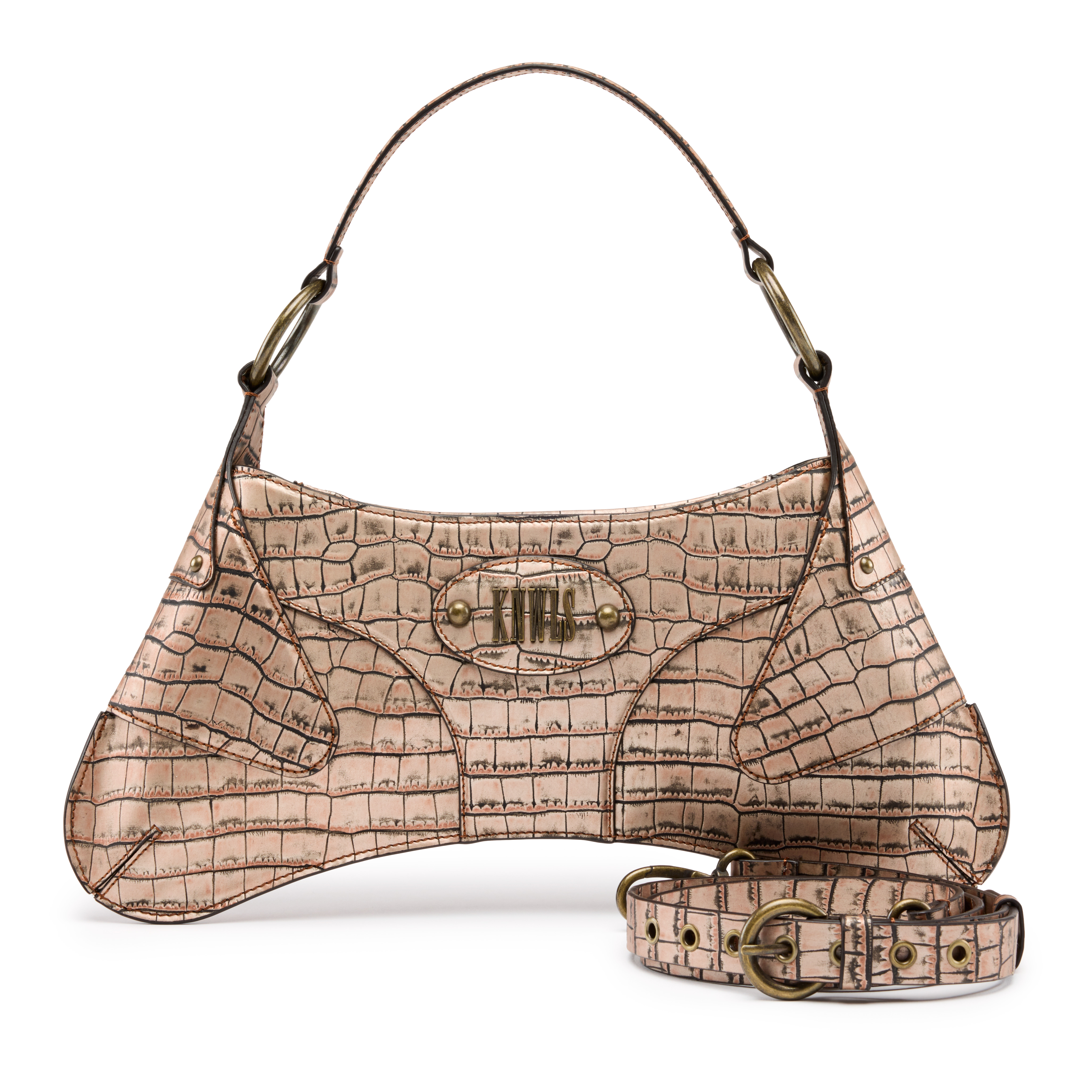 Razr Croc Top Handle Bag - 4
