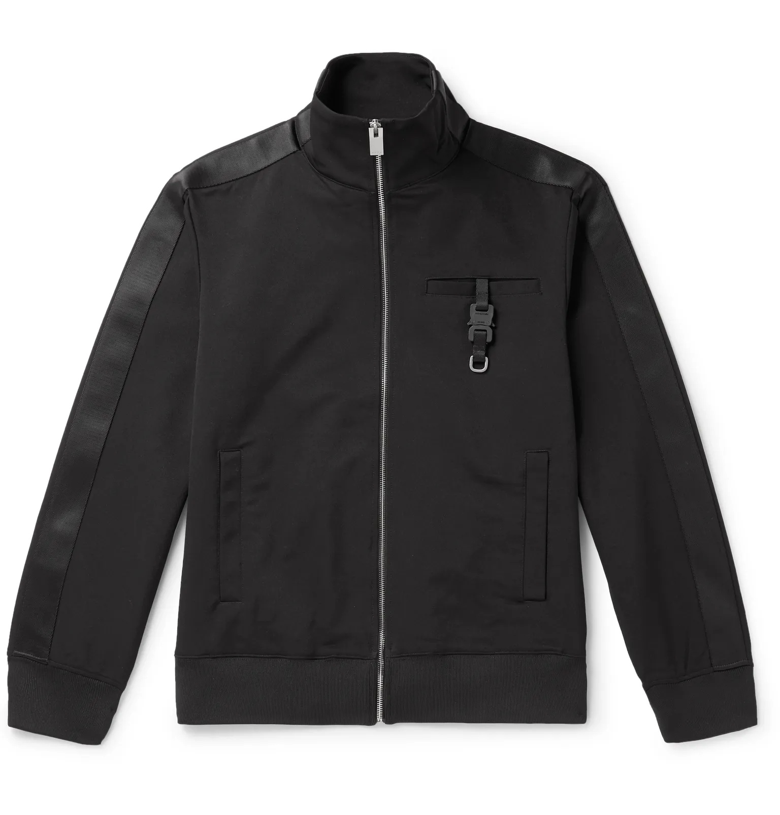 Webbing-Trimmed Buckle-Detailed Neoprene Track Jacket - 1