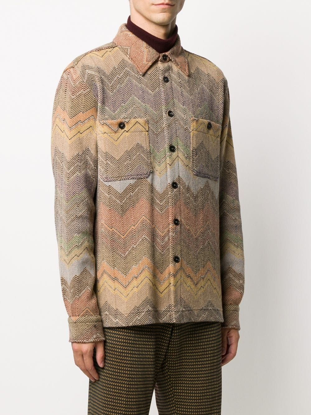 zigzag wool shirt - 3