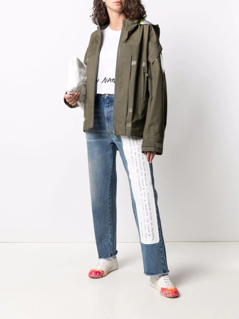 A-print hooded jacket - 3