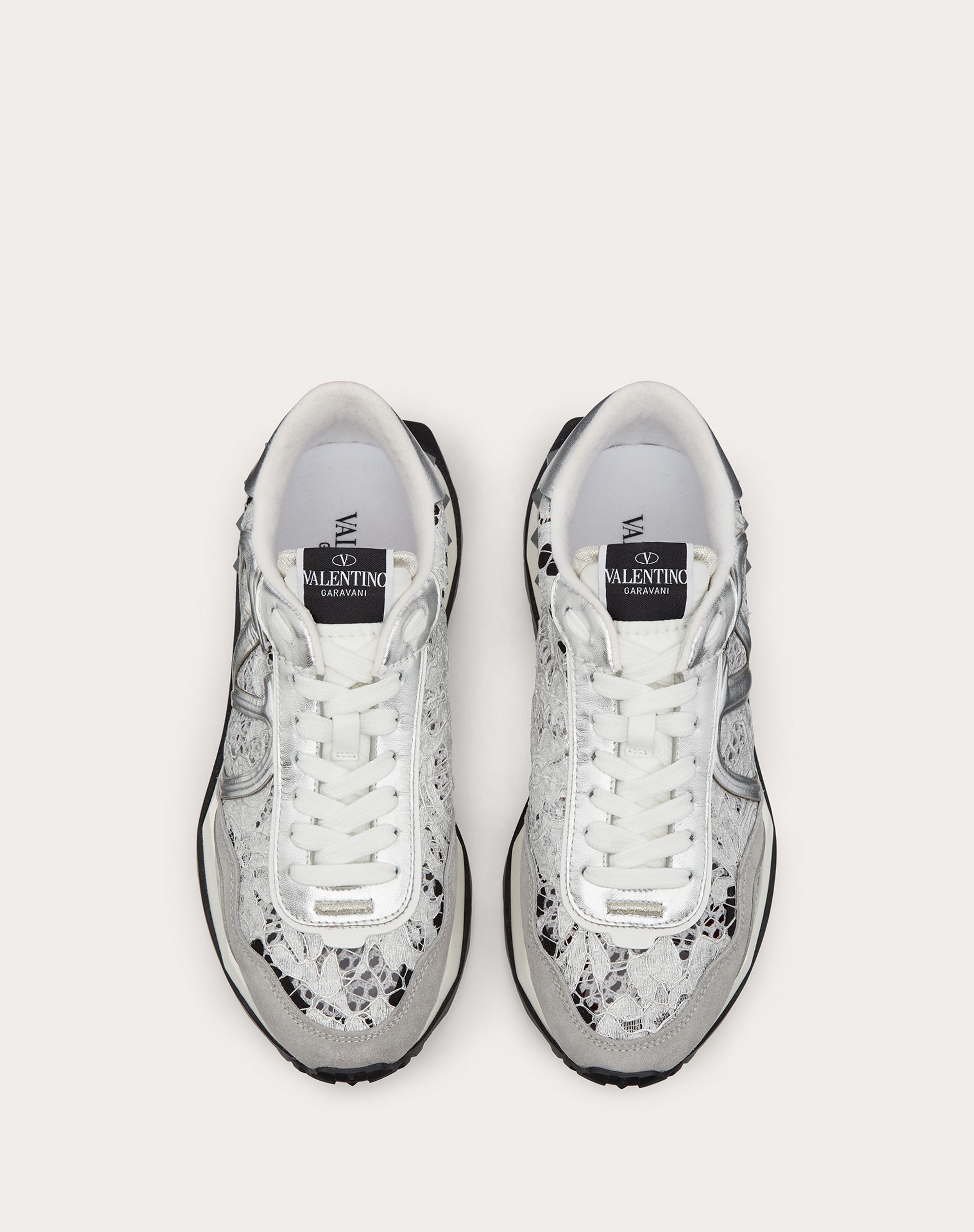 LACE AND MESH LACERUNNER SNEAKER - 4