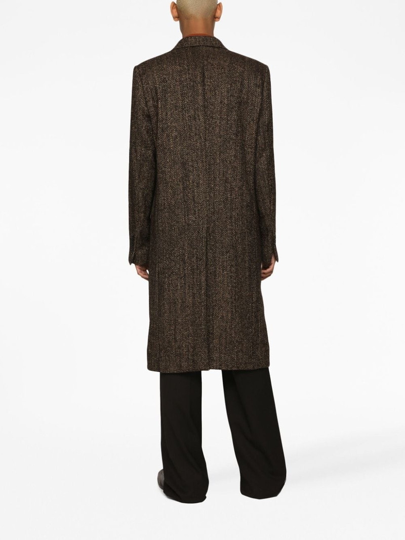 double-breasted herringbone coat 4