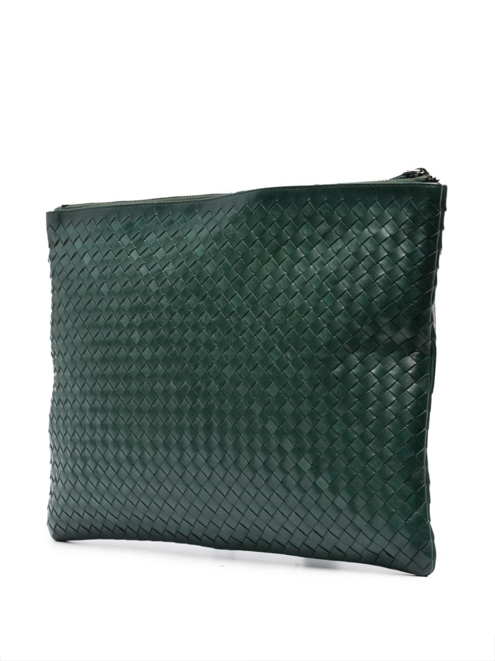 A4 interwoven leather clutch bag - 3