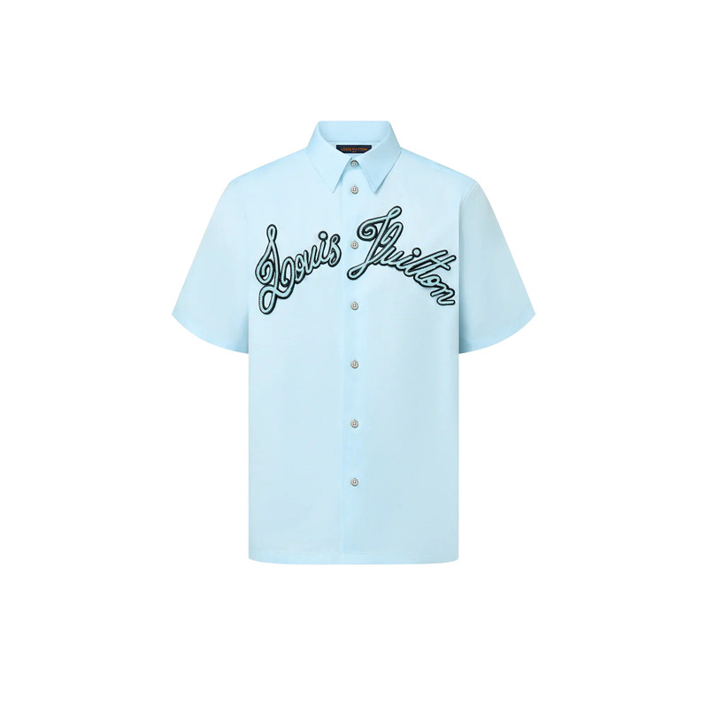 Embroidered Short-Sleeved Cotton Shirt 1