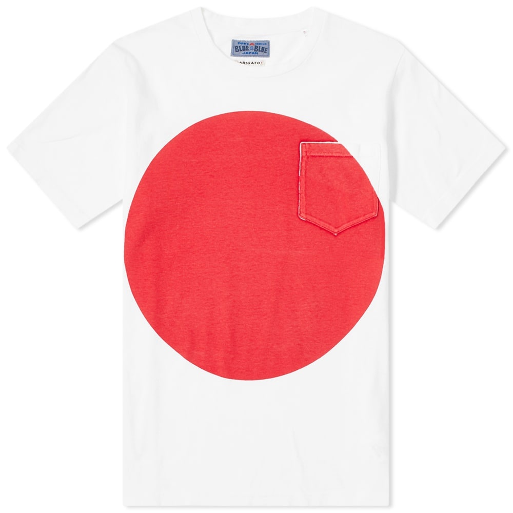 Blue Blue Japan Big Circle Slub Tee - 1