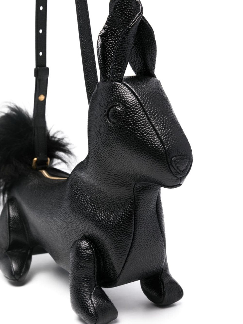 squirrel-motif leather shoulder bag 4
