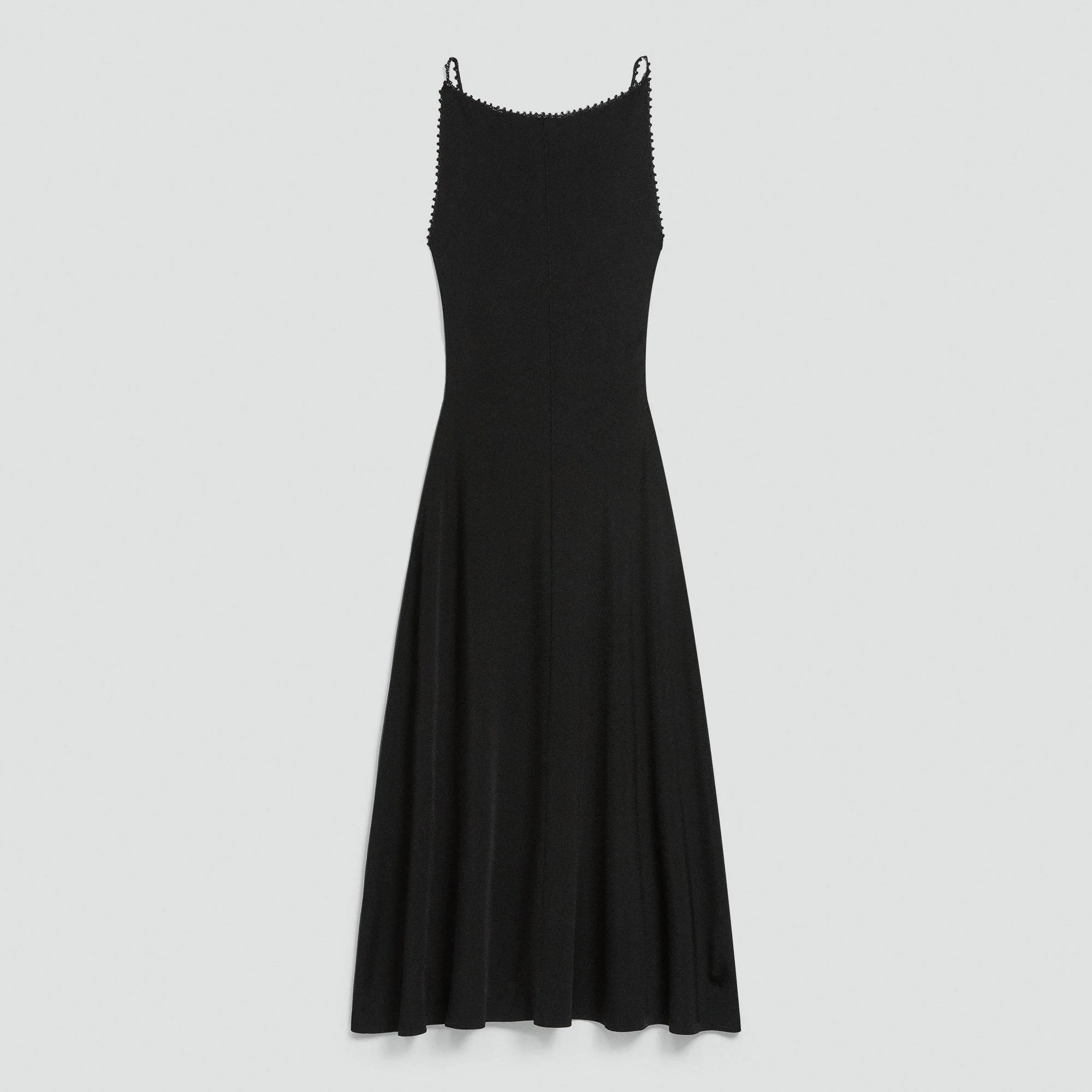Square Neck Dress in Rayon Knit - 1