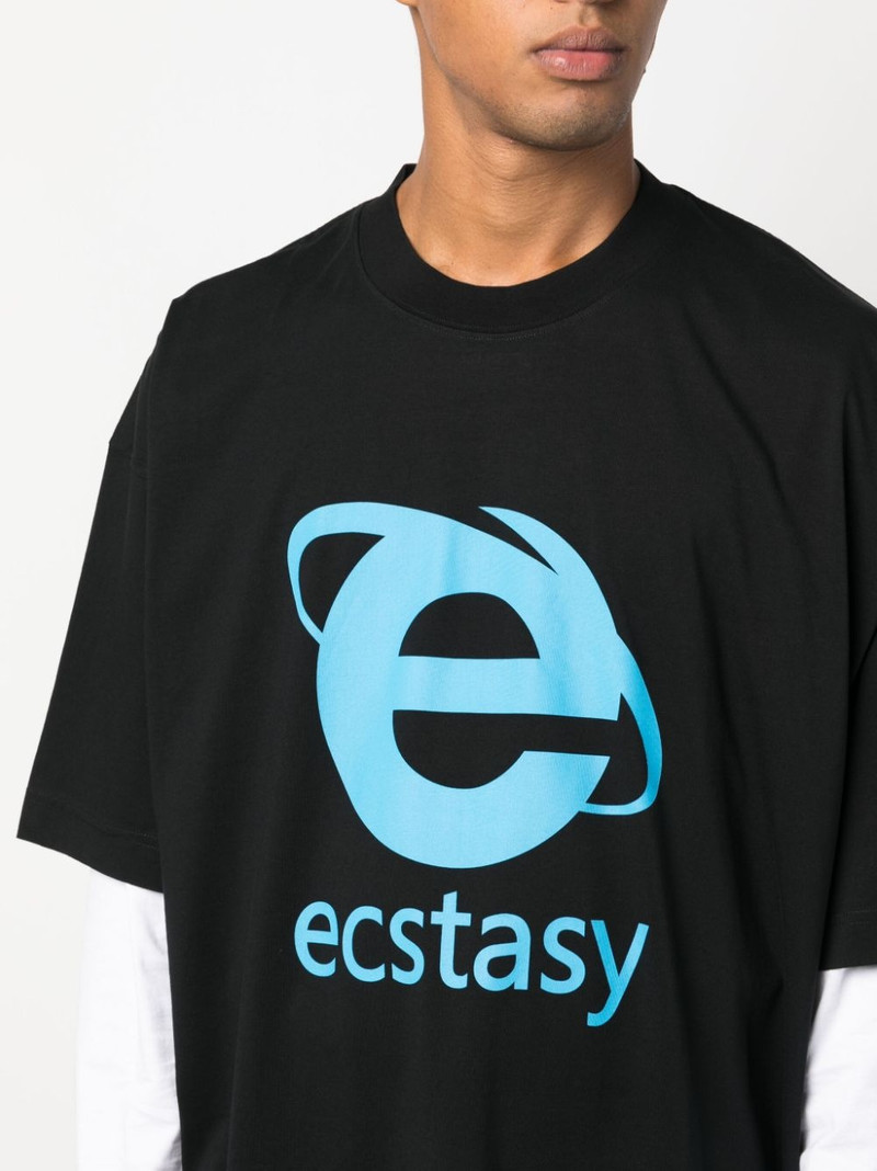 Ecstasy graphic-print cotton T-shirt 6