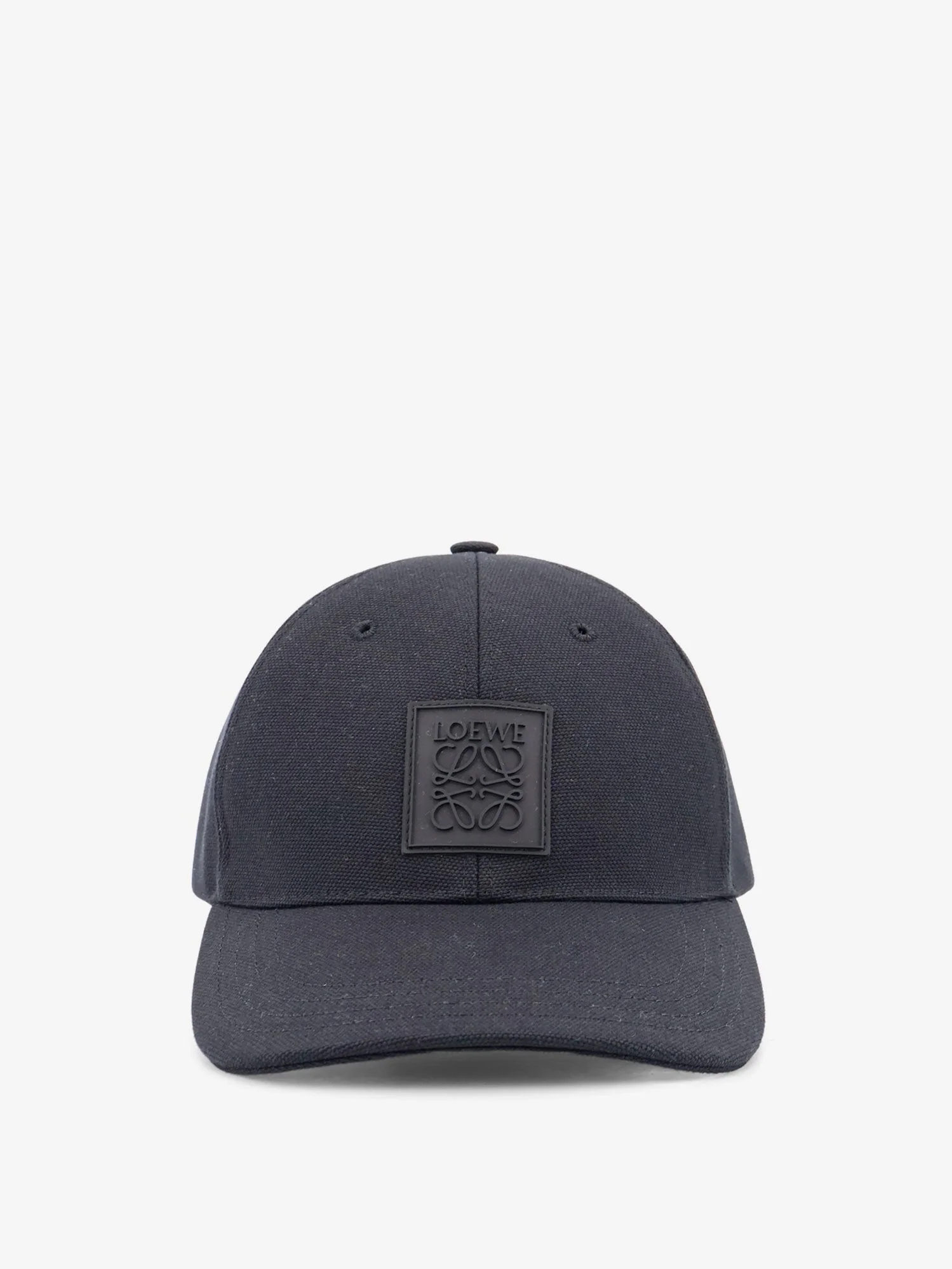 Loewe Cotton Hat With Rubber Anagram Logo Patch - 1