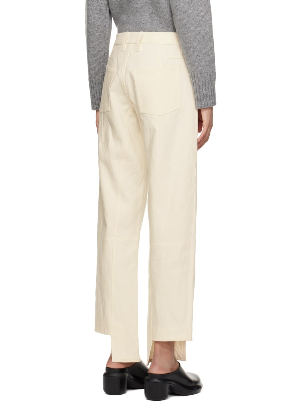 Off-White Stepped Cuff Trousers - 3