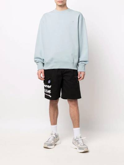 adidas logo-embroidered sweatshirt outlook