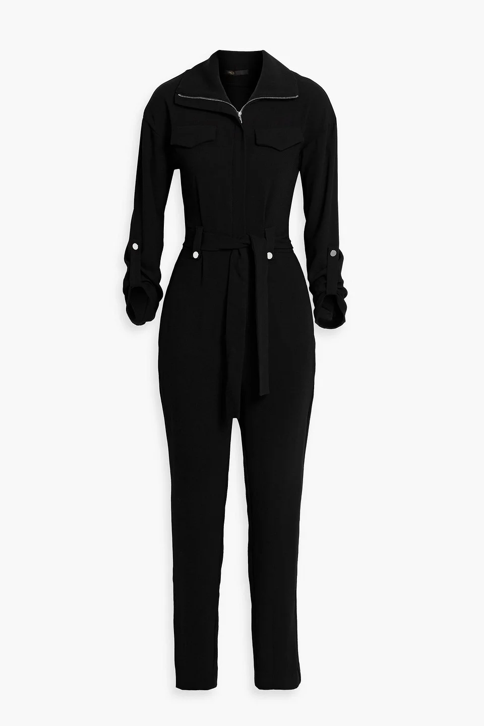 Pleated crepe jumpsuit - 1