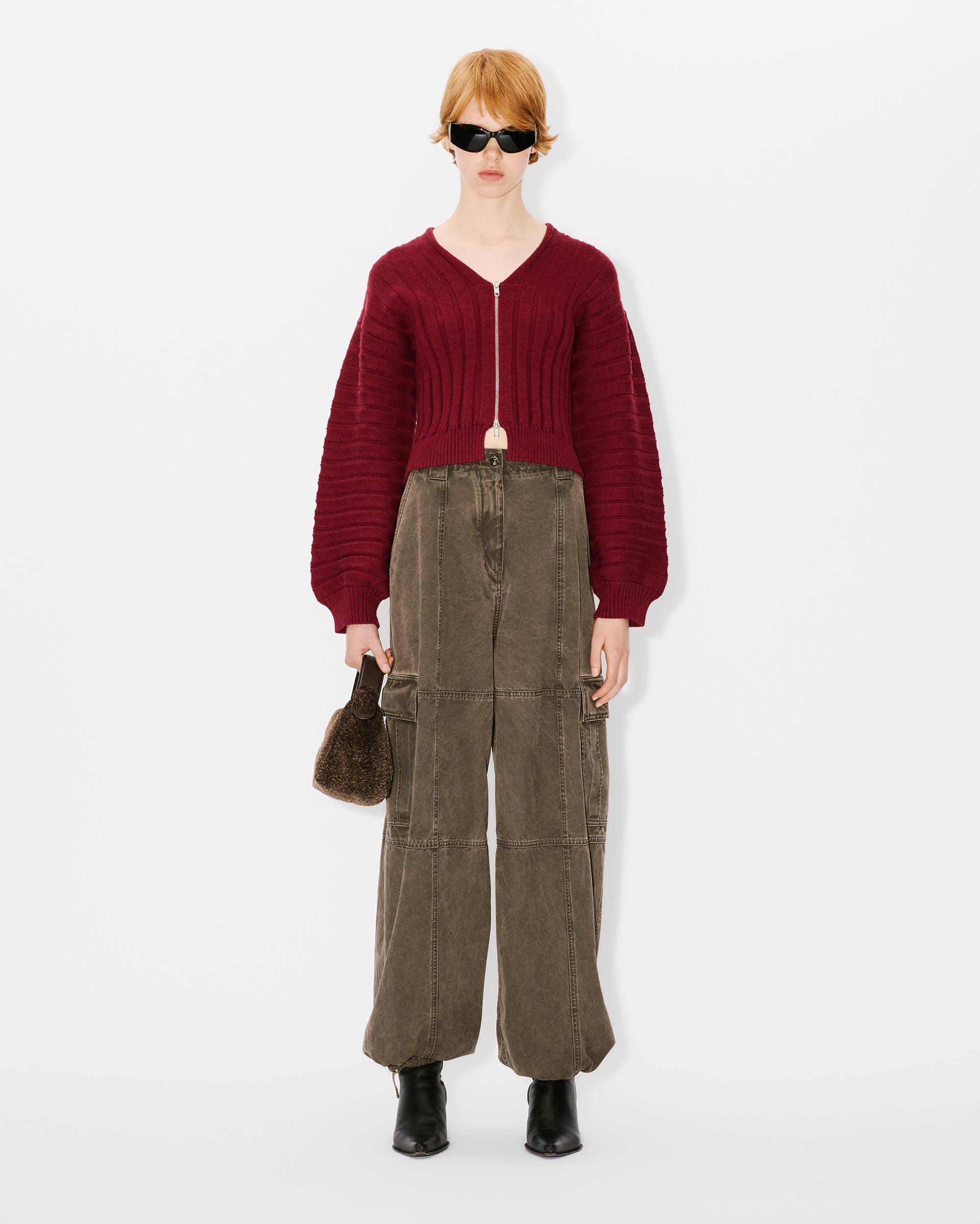 Embroidered rib-knit cardigan - 5