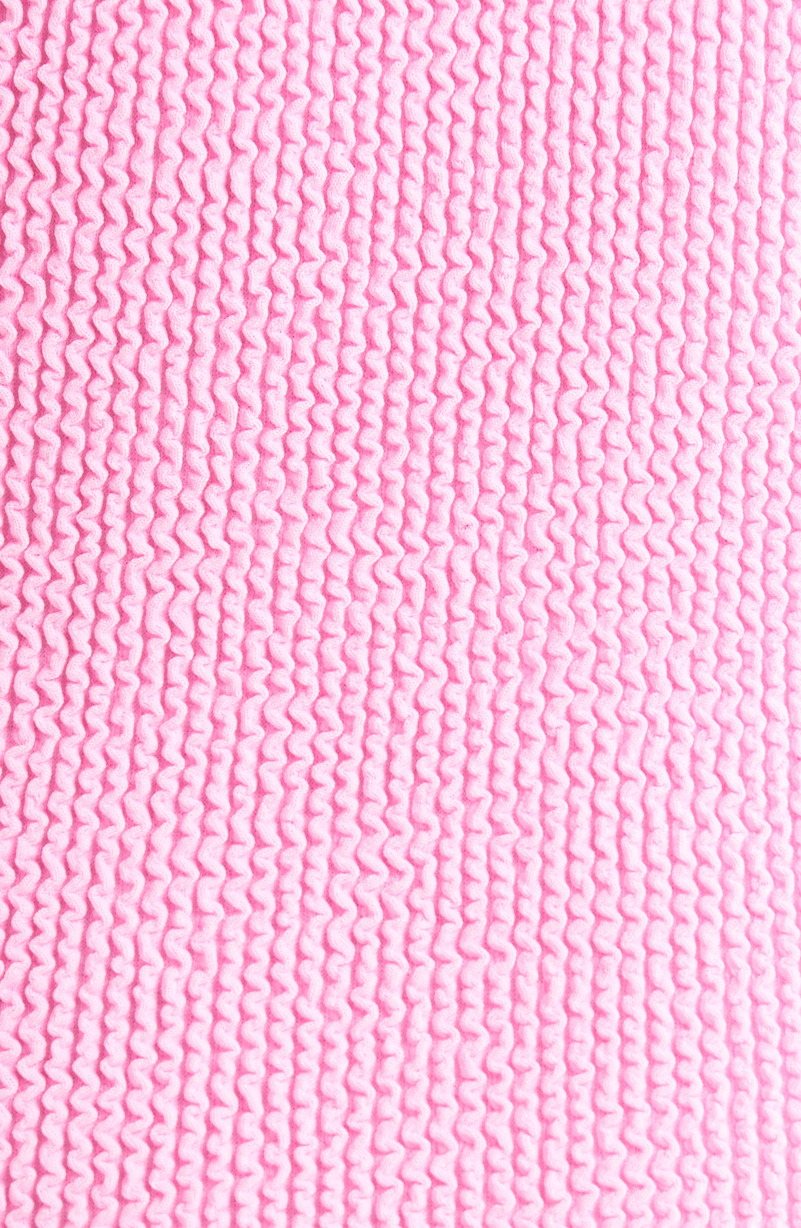 Hunza G Pamela Contrast Binding One-Piece Swimsuit in Bubblegum/Red at Nordstrom - 5