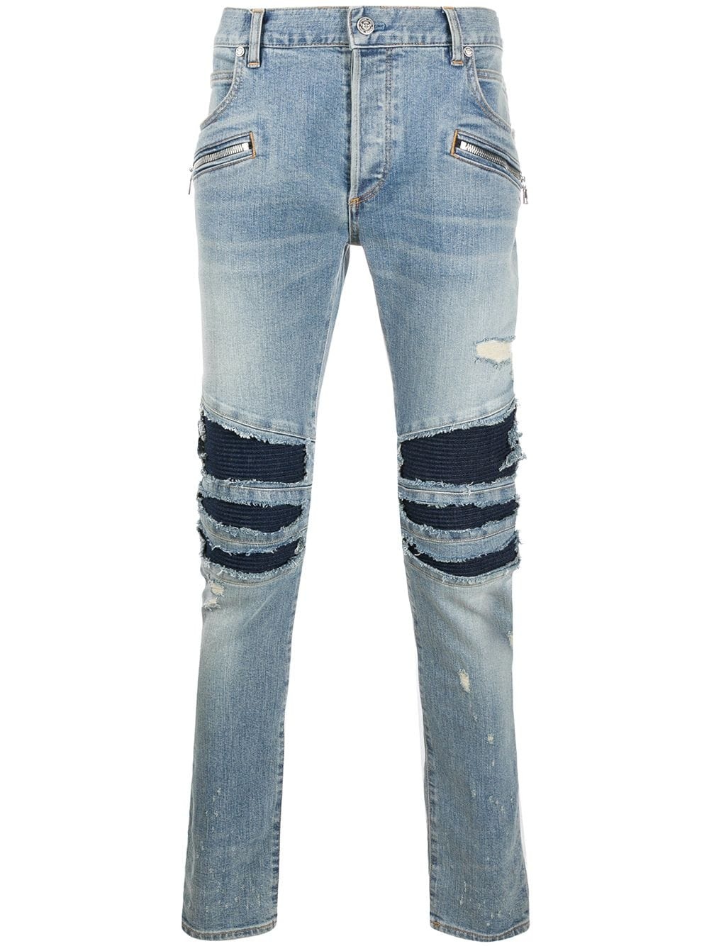 ripped slim-fit jeans - 1