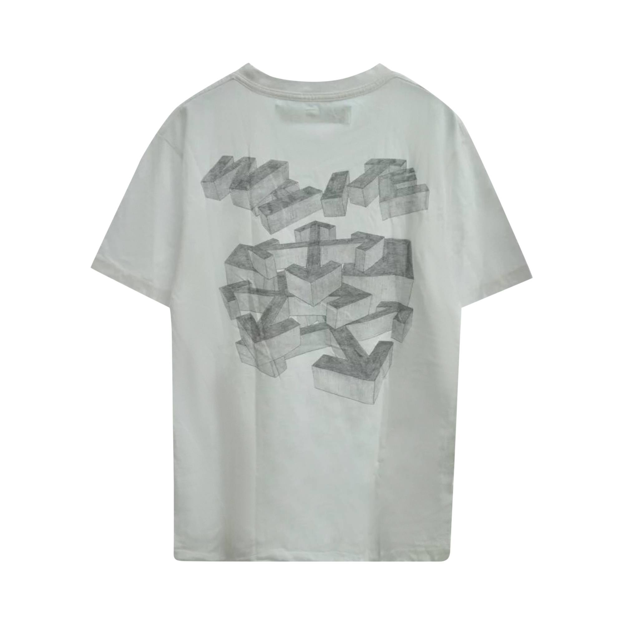 Off-White 3D Pencil Short-Sleeve Slim Tee 'White/Black' - 2