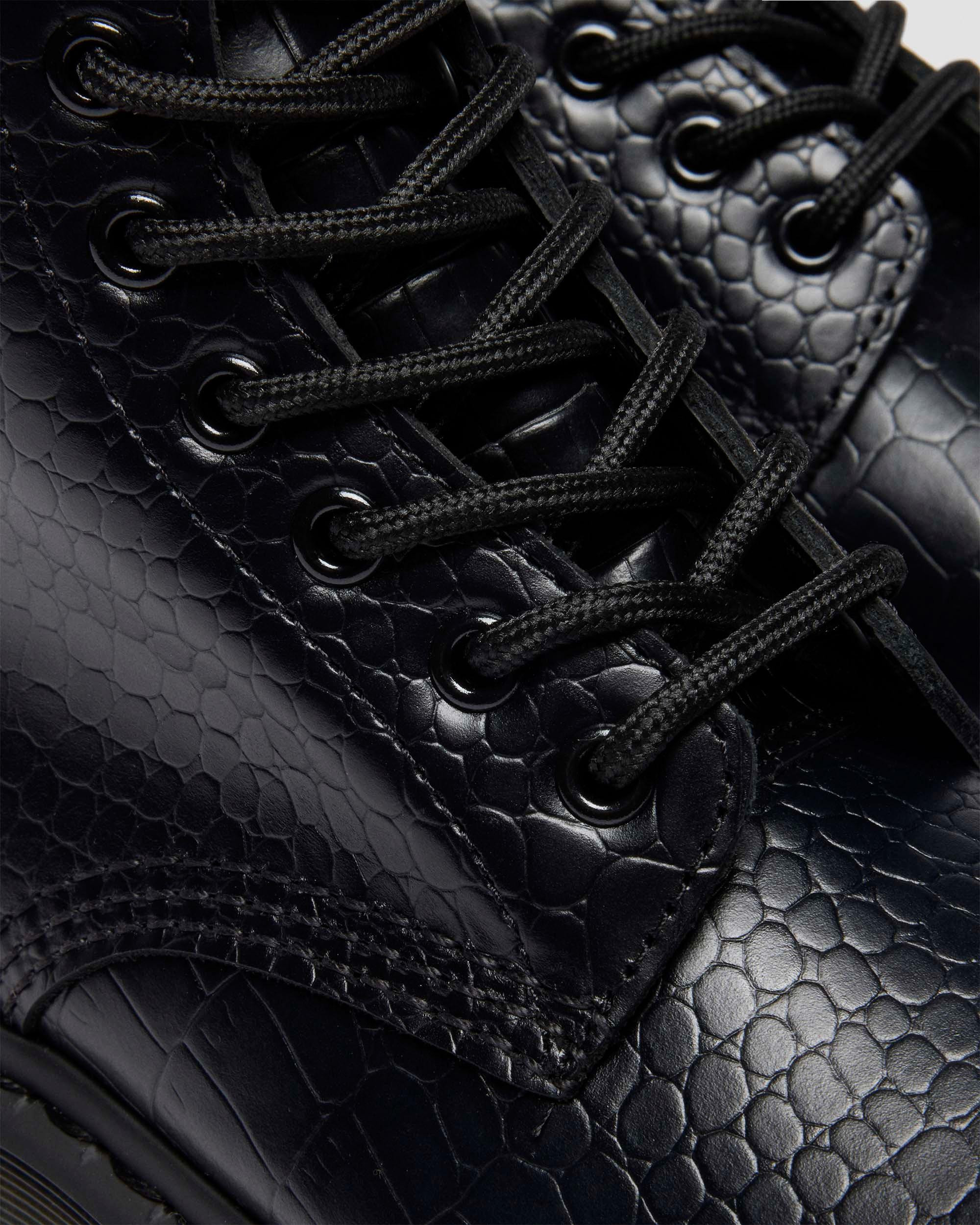 1460 CROCO CROC EMBOSS LEATHER BOOTS - 7