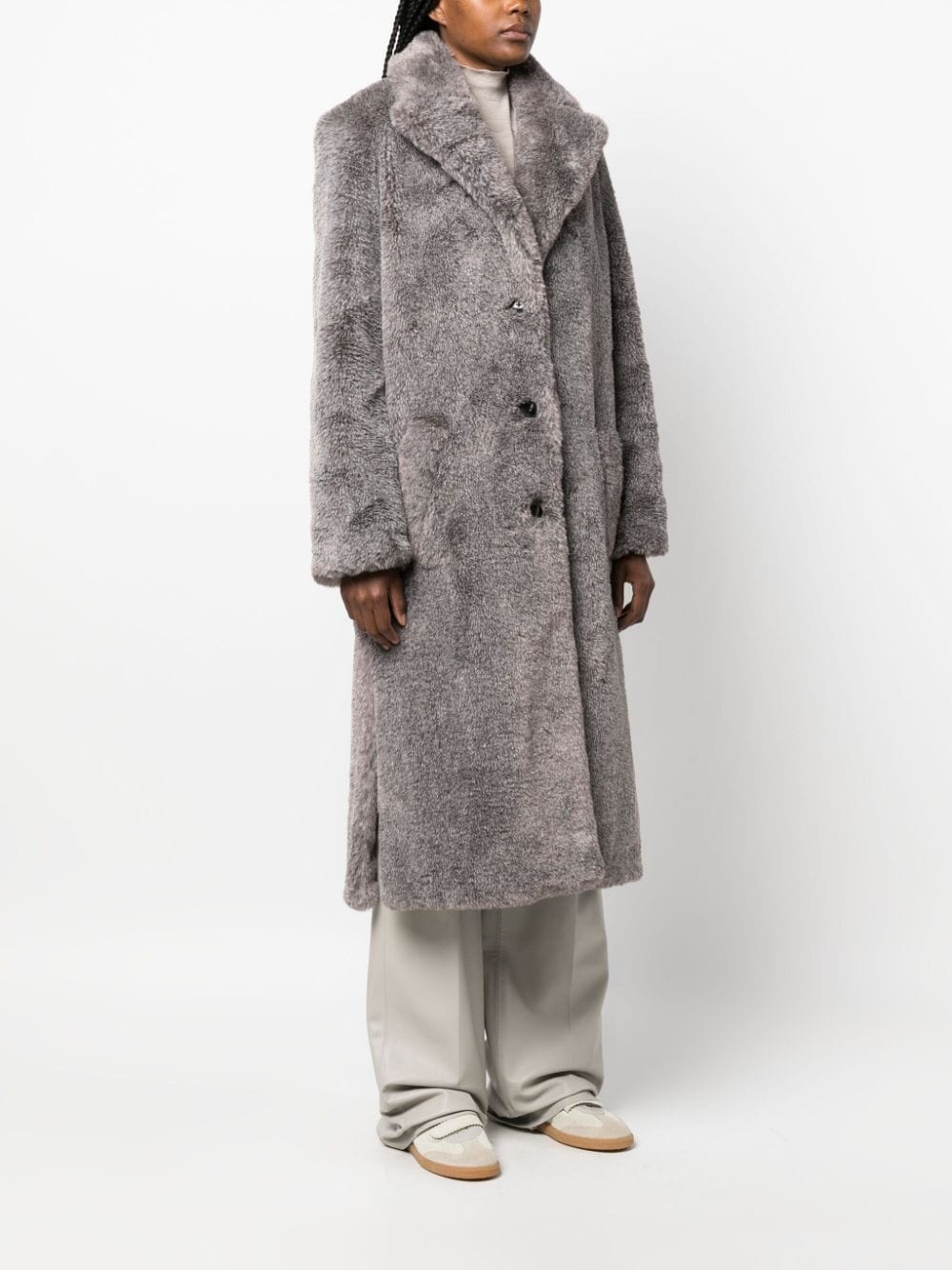 Monaco faux-fur coat - 3