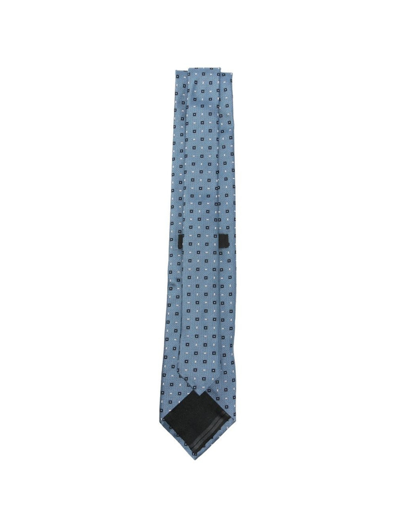 ZEGNA geometric-pattern tie outlook