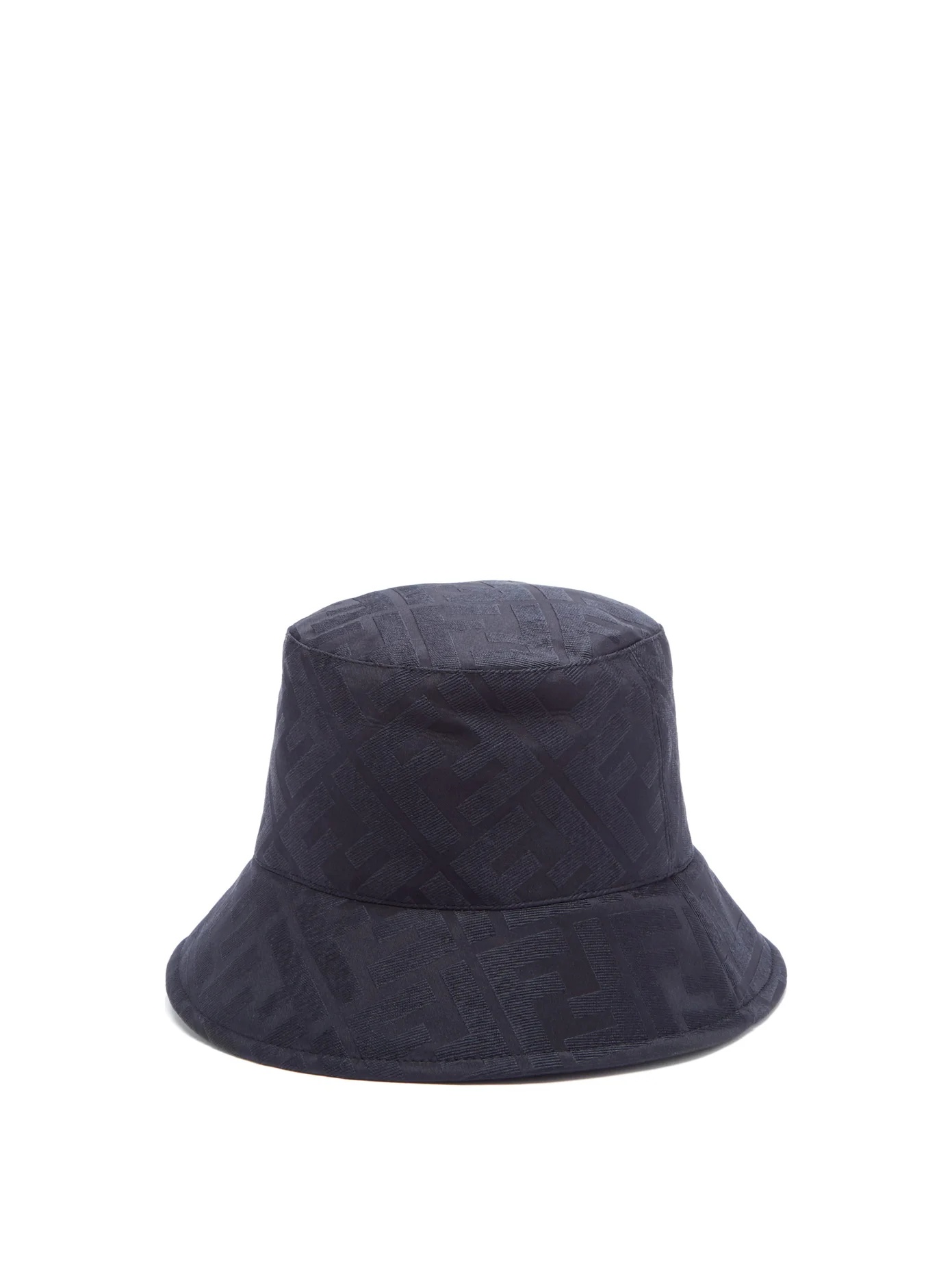 FF logo-jacquard satin bucket hat - 1