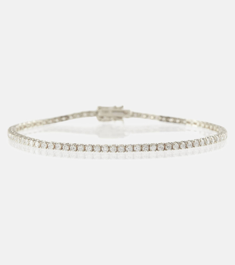 Tennis 14kt white gold bracelet 1
