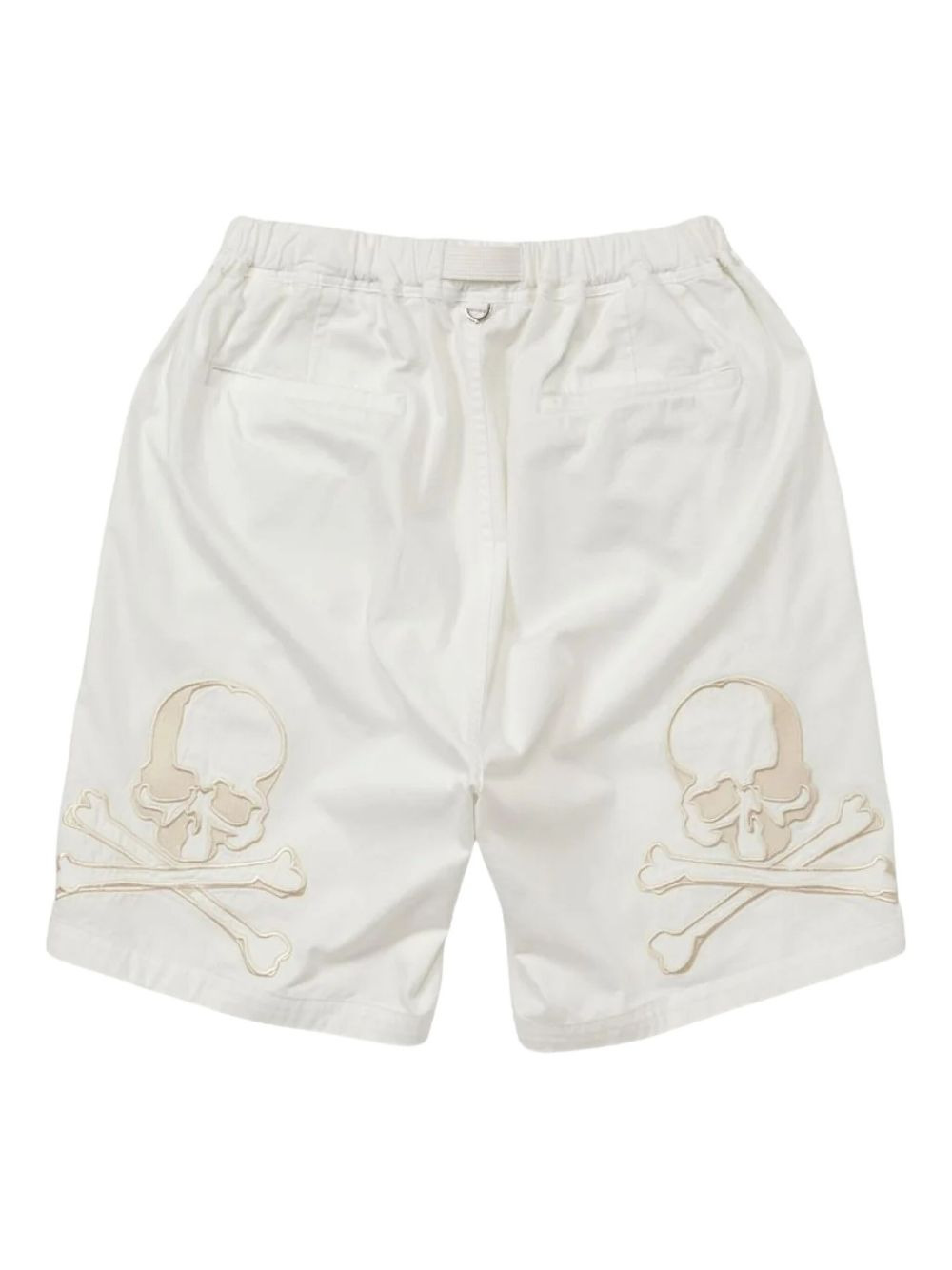 skull-embellished belted cargo shorts - 2