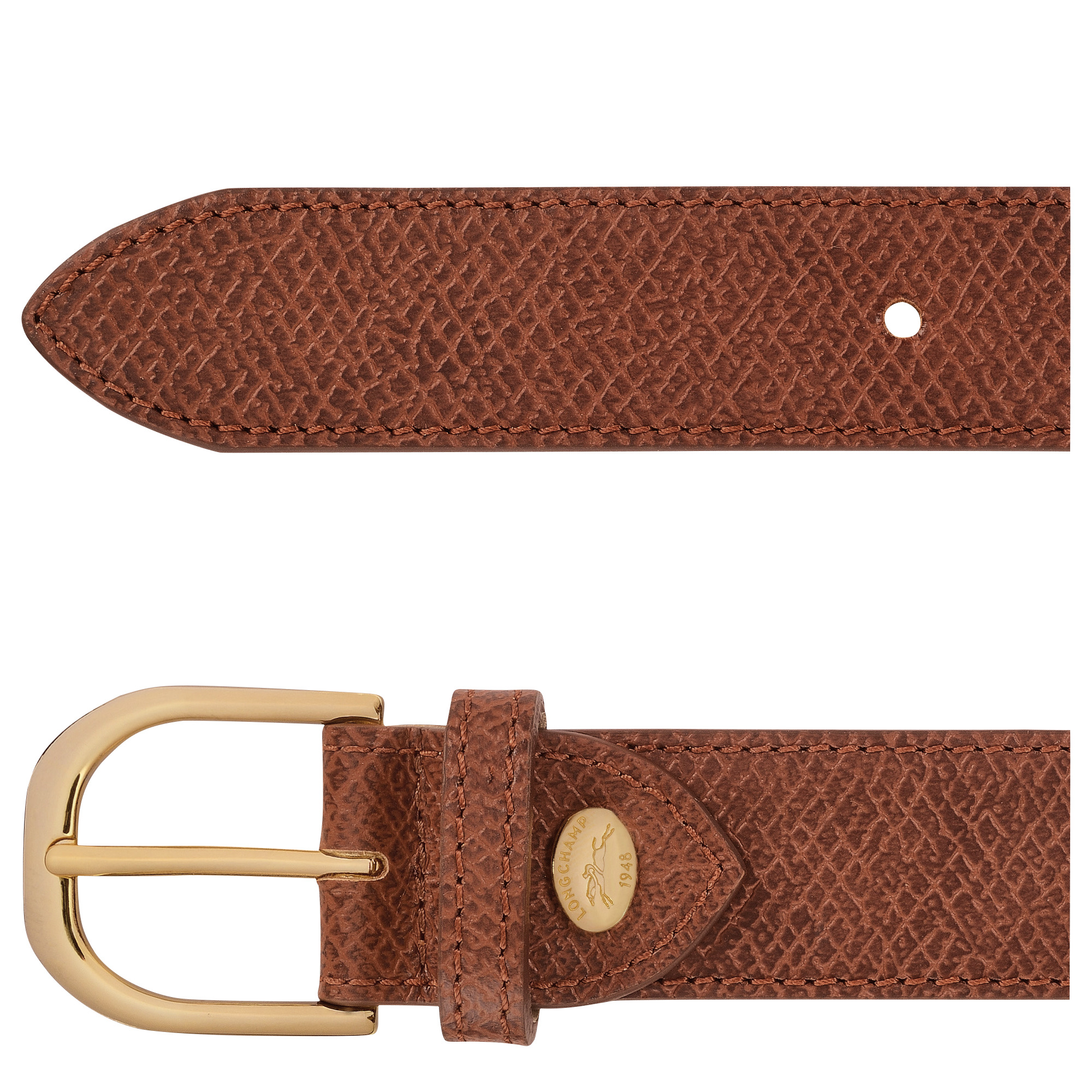 Le Pliage Original Ladies' belt Cognac - Leather - 3