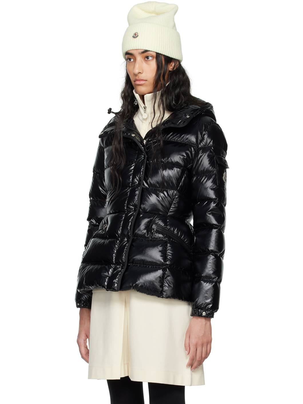 Black Barante Short Down Jacket - 4