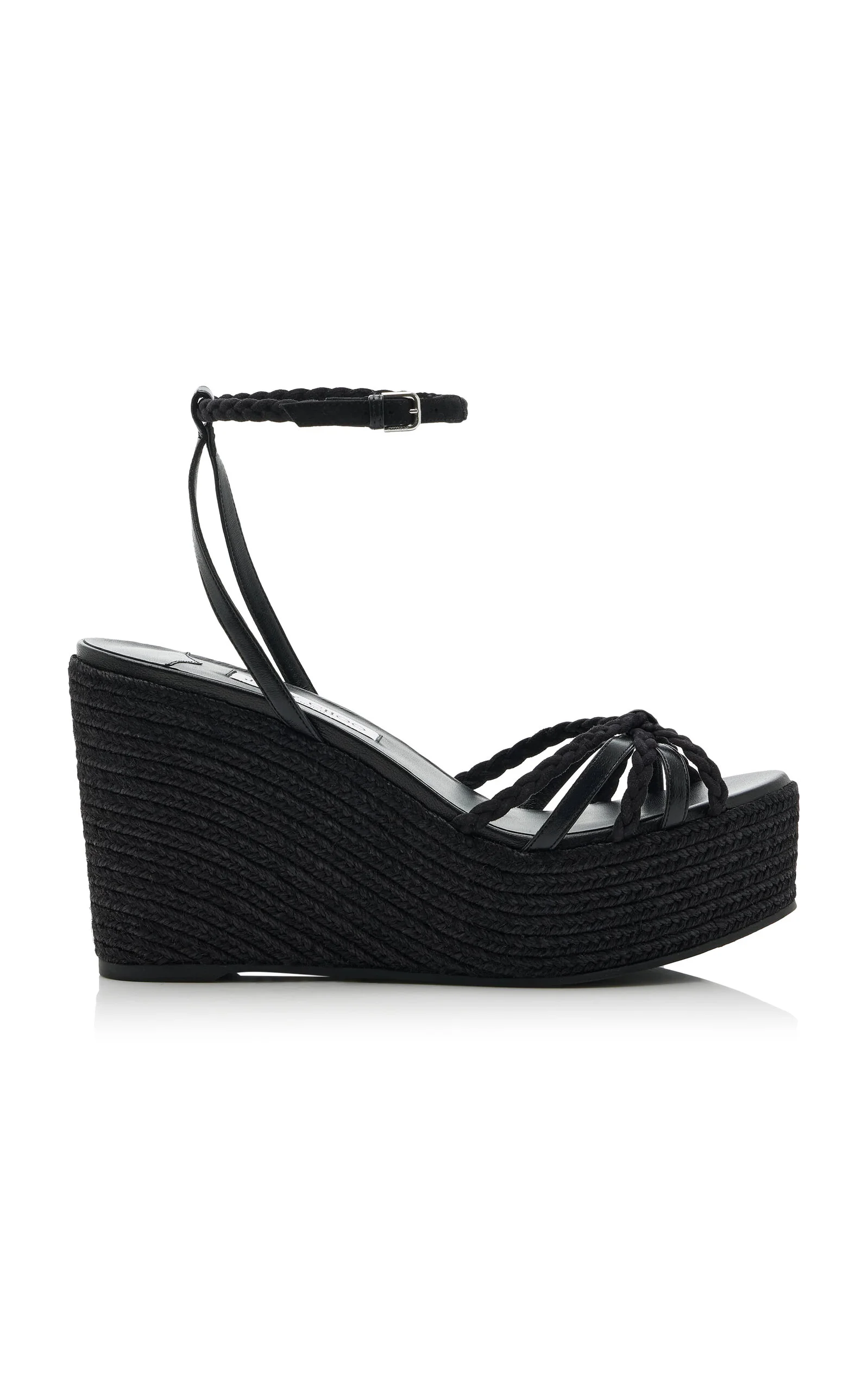 Dree Suede Platform Wedge Sandals black - 1