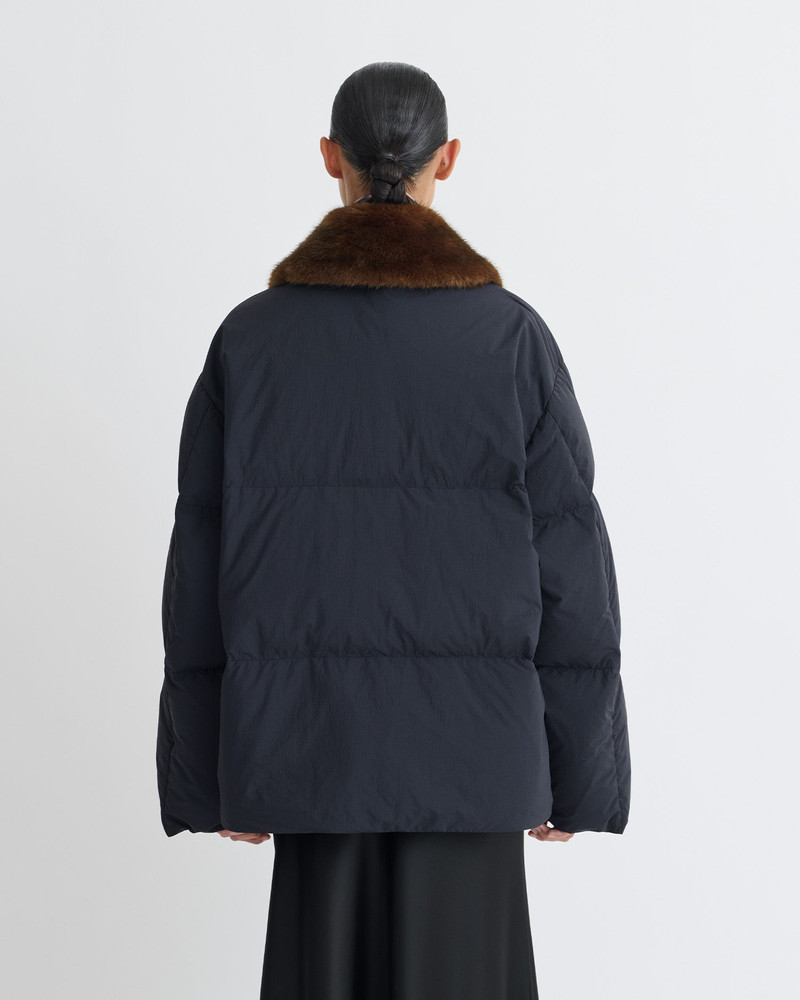 Light Nylon/Faux Fur Jacket 4