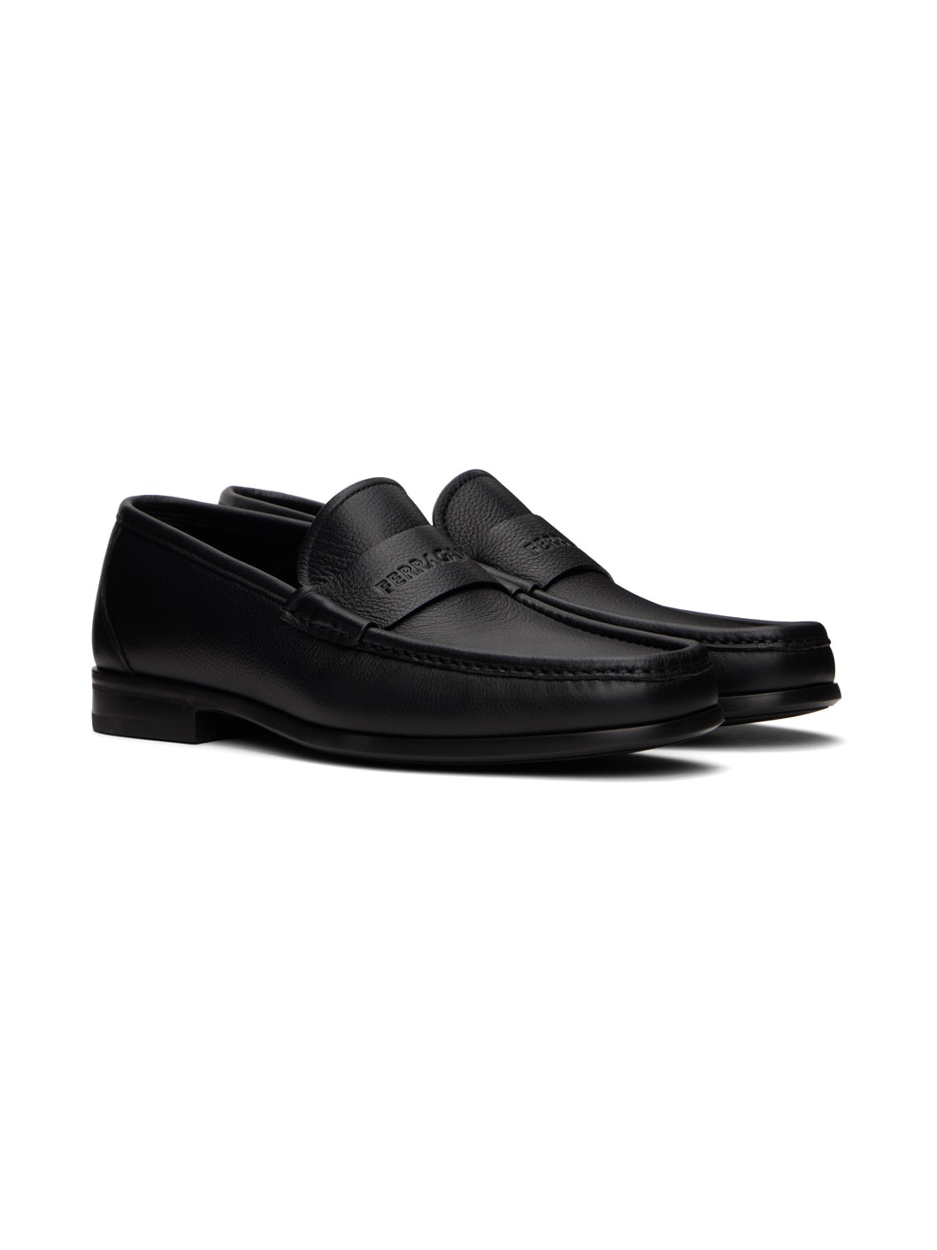Black Signature Loafers - 4
