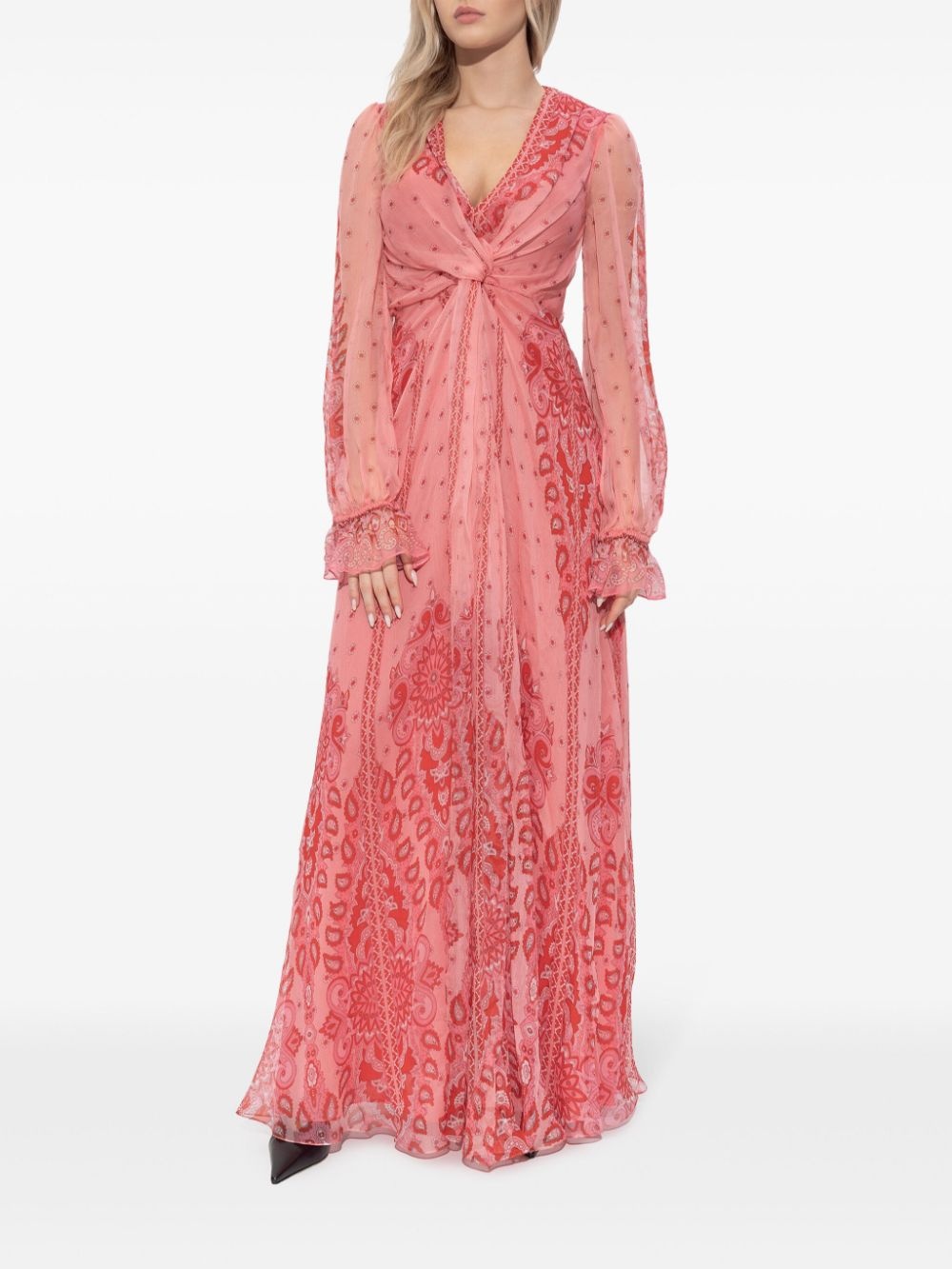 printed maxi dress - 3