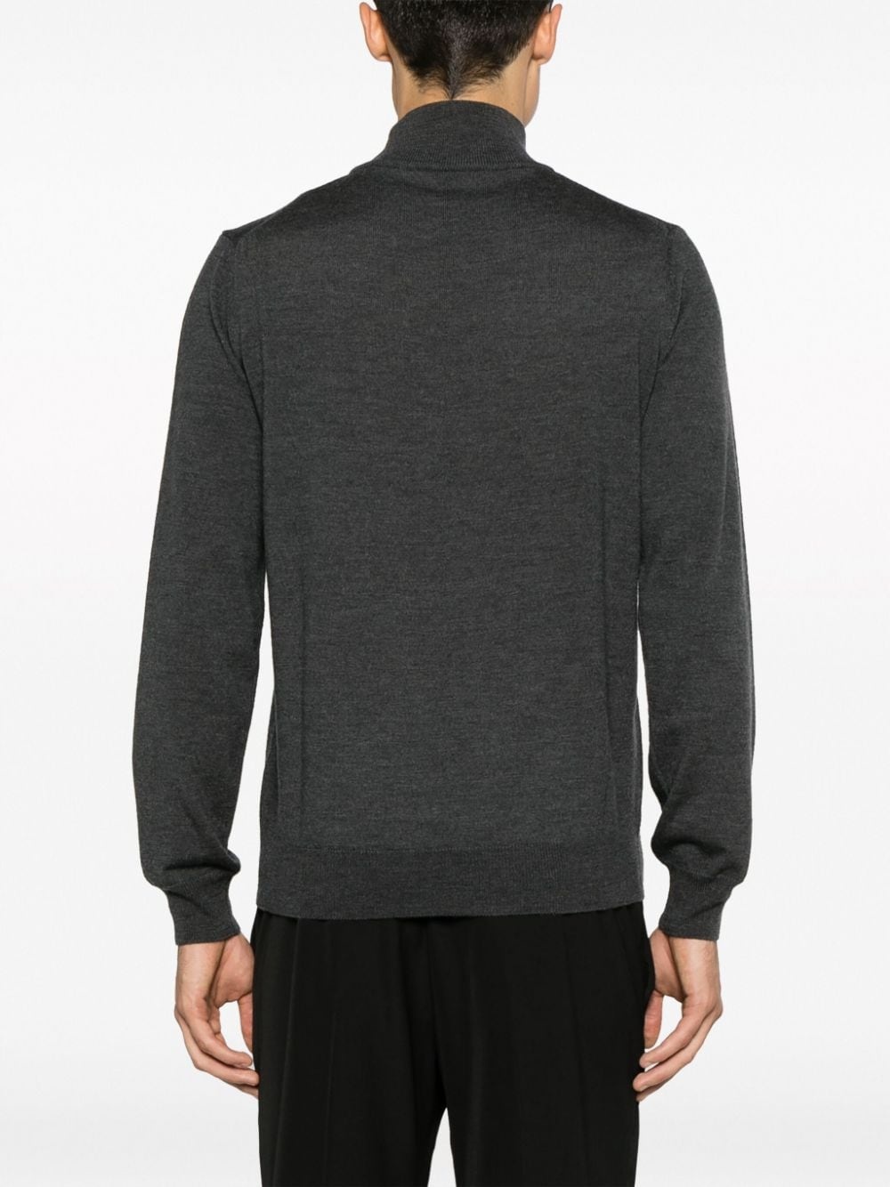 roll-neck virgin wool jumper - 4