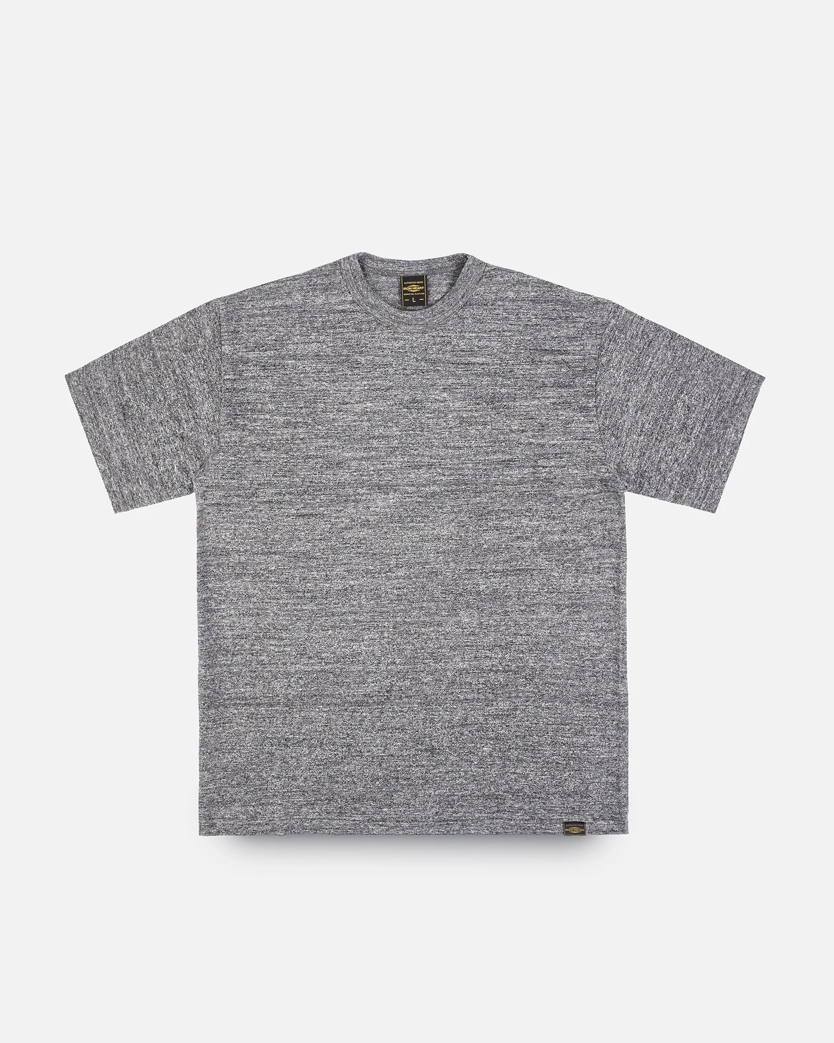 6.5OZ LOOPWHEEL CREW NECK T-SHIRT - MARL GREY - 1