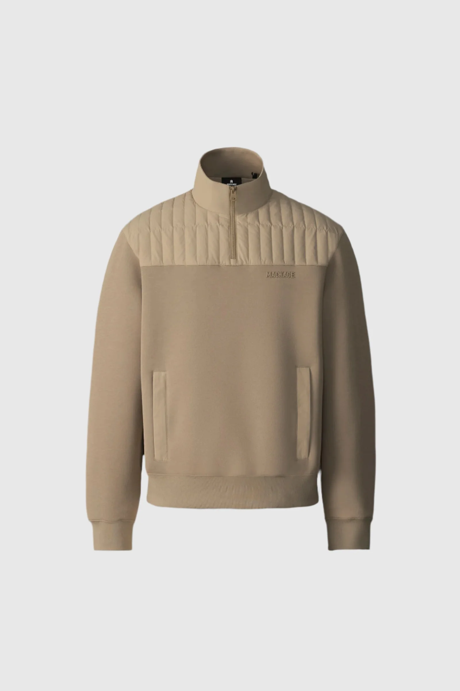 COREY Hybrid Down Quarter-Zip Sweater - 1