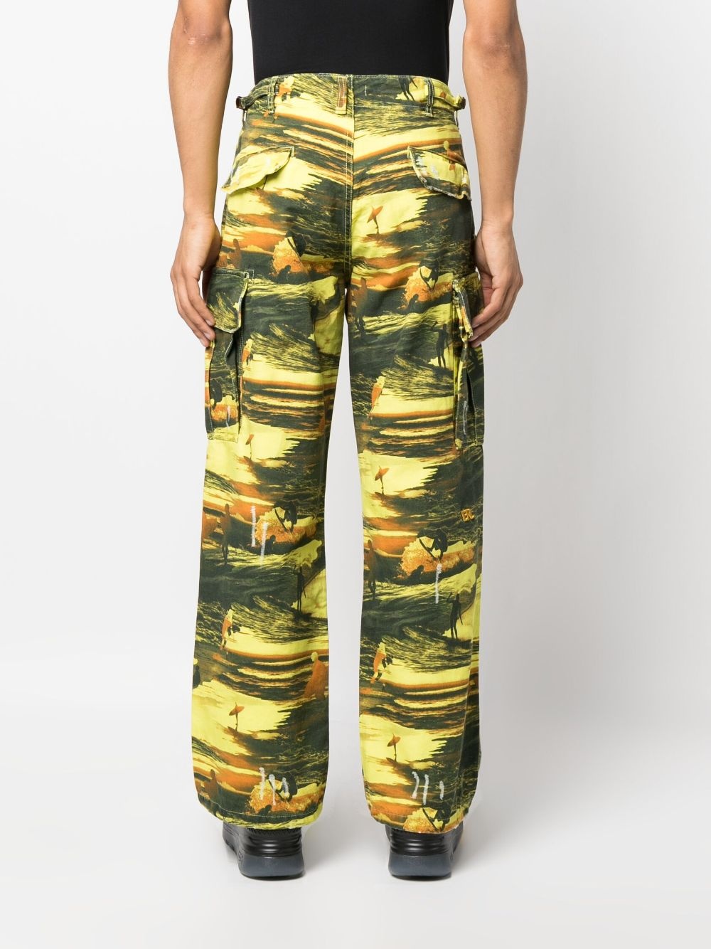 graphic-print cargo trousers - 4