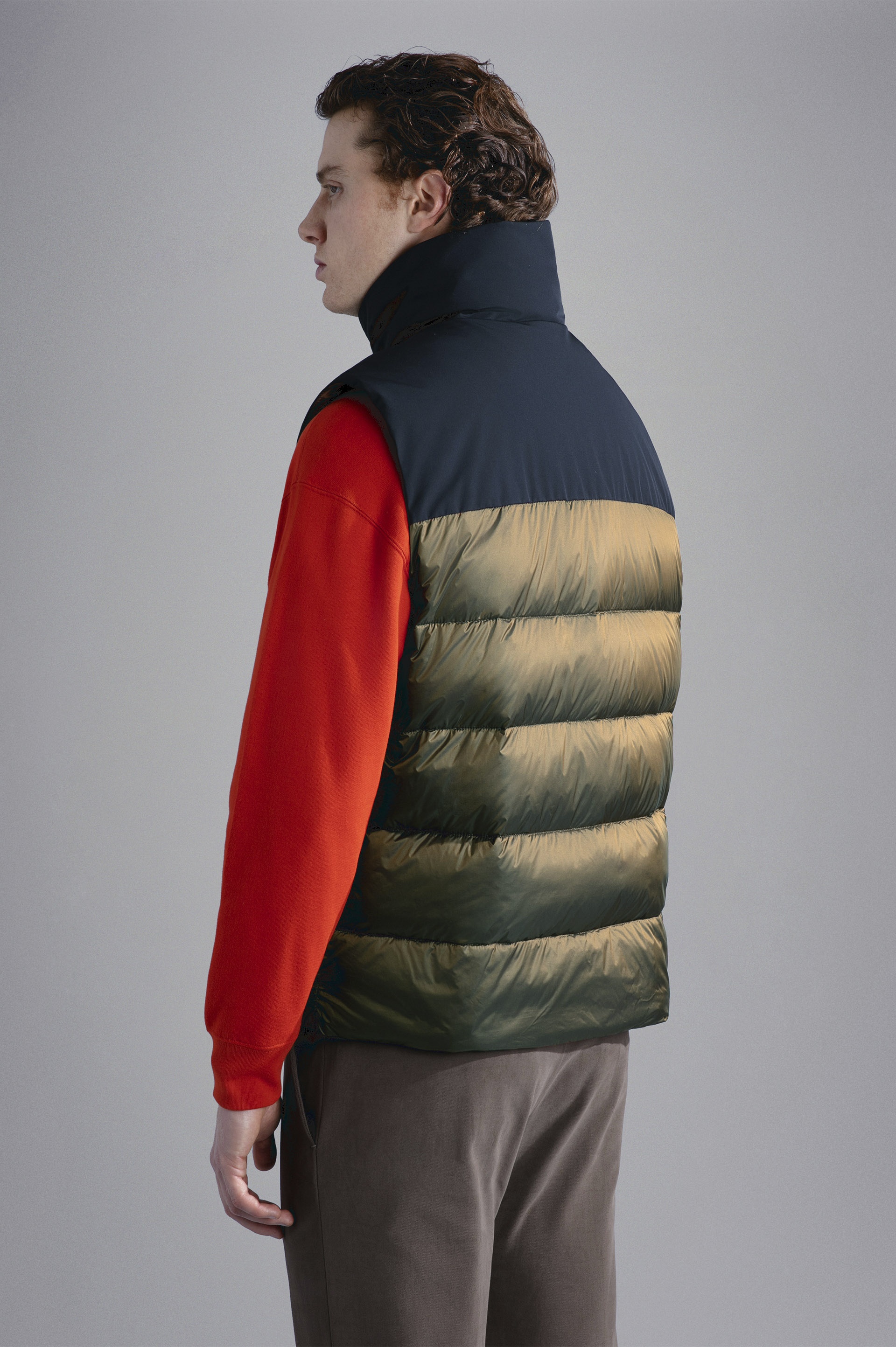 COLOR BLOCK QUILTED VEST - 3